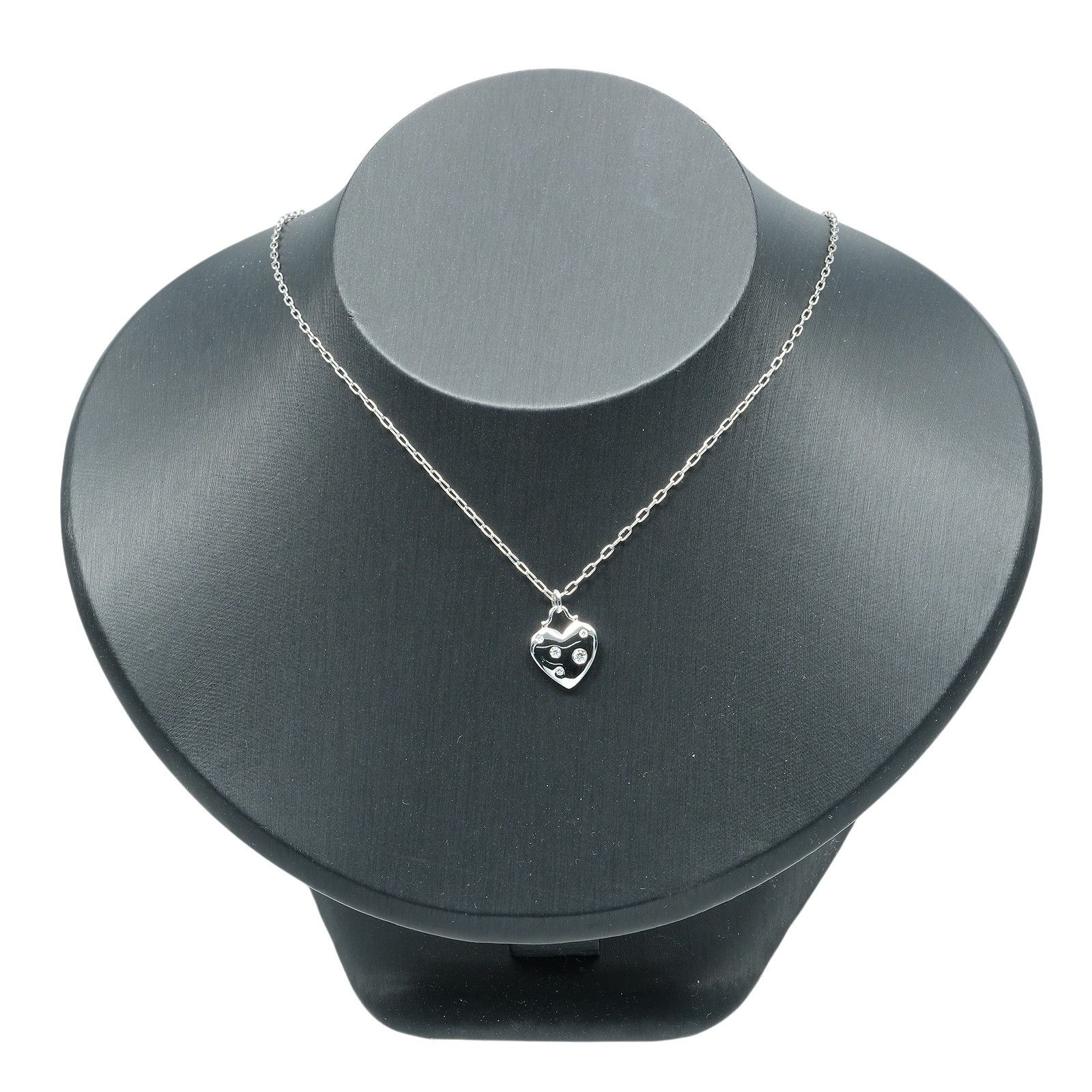 Tiffany & Co. Tiffany & Co. TIFFANY&Co. Sentimental Heart Au750 White Gold Diamond Necklace Precious Metal Necklace DUTY FREE for USA Size ONE SIZE - 2 Thumbnail