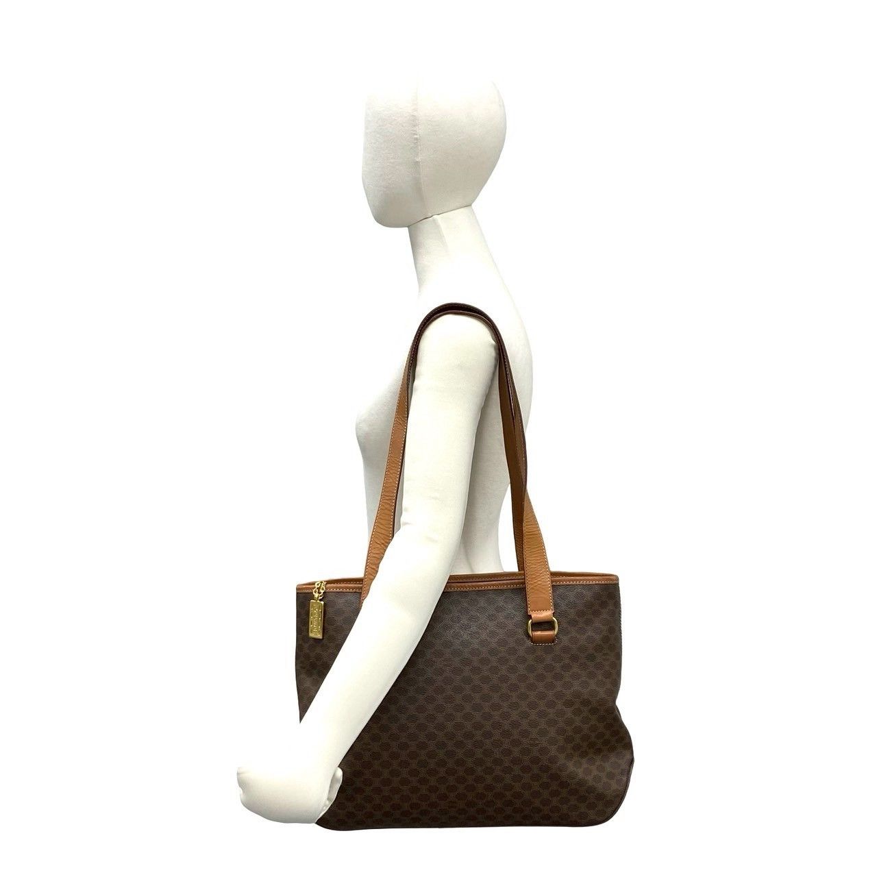 Celine Celine CELINE Macadam Leather Tote Bag Leather Tote Bag DUTY FREE for USA Size ONE SIZE - 3 Thumbnail
