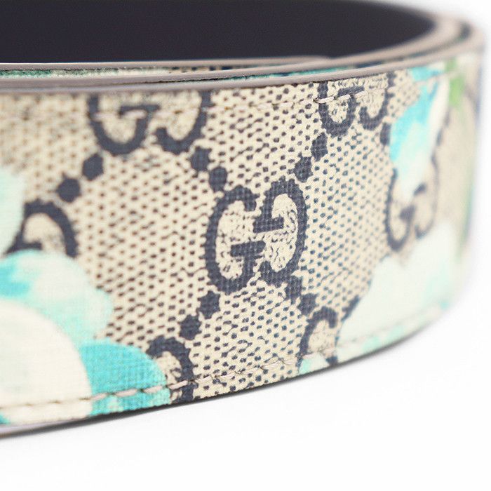 Gucci Gucci Gucci GG Blooms Supreme Leather Belt Leather Belt 546375 DUTY FREE for USA Size ONE SIZE - 5 Thumbnail