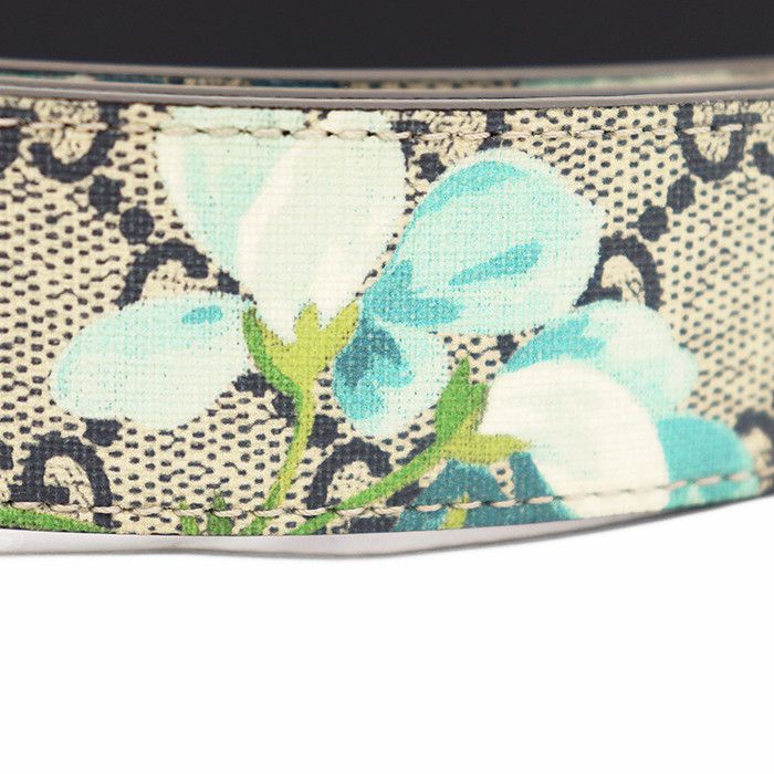 Gucci Gucci Gucci GG Blooms Supreme Leather Belt Leather Belt 546375 DUTY FREE for USA Size ONE SIZE - 4 Thumbnail