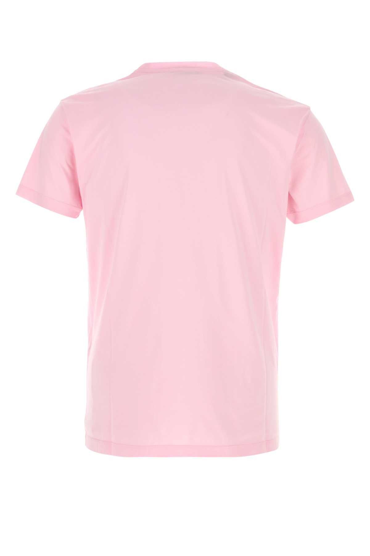 Tom Ford Pink Cotton Blend T-Shirt Size US M / EU 48-50 / 2 - 2 Thumbnail
