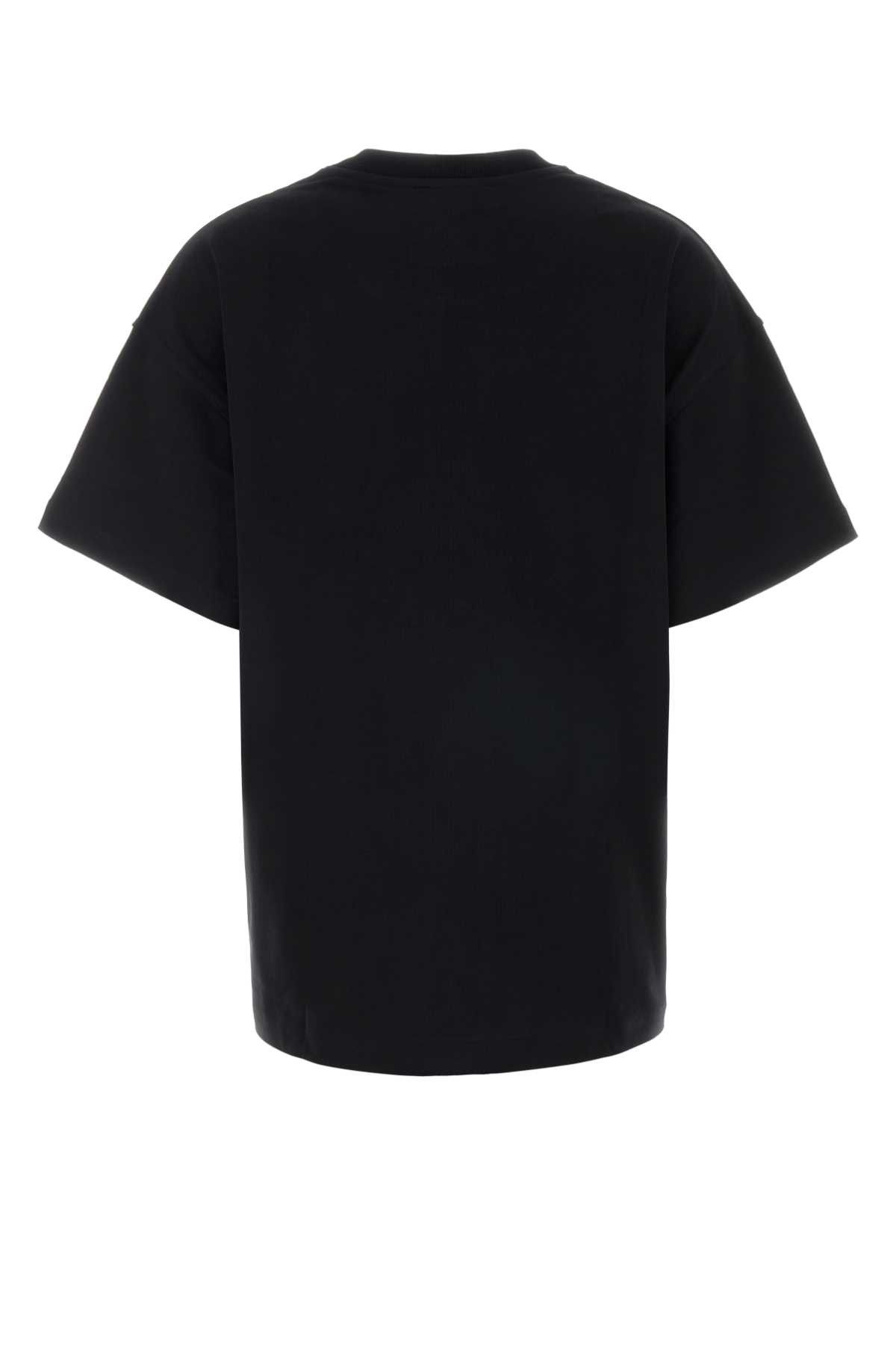 Patou Black Cotton Oversize T-Shirt Size L / US 10 / IT 46 - 2 Thumbnail