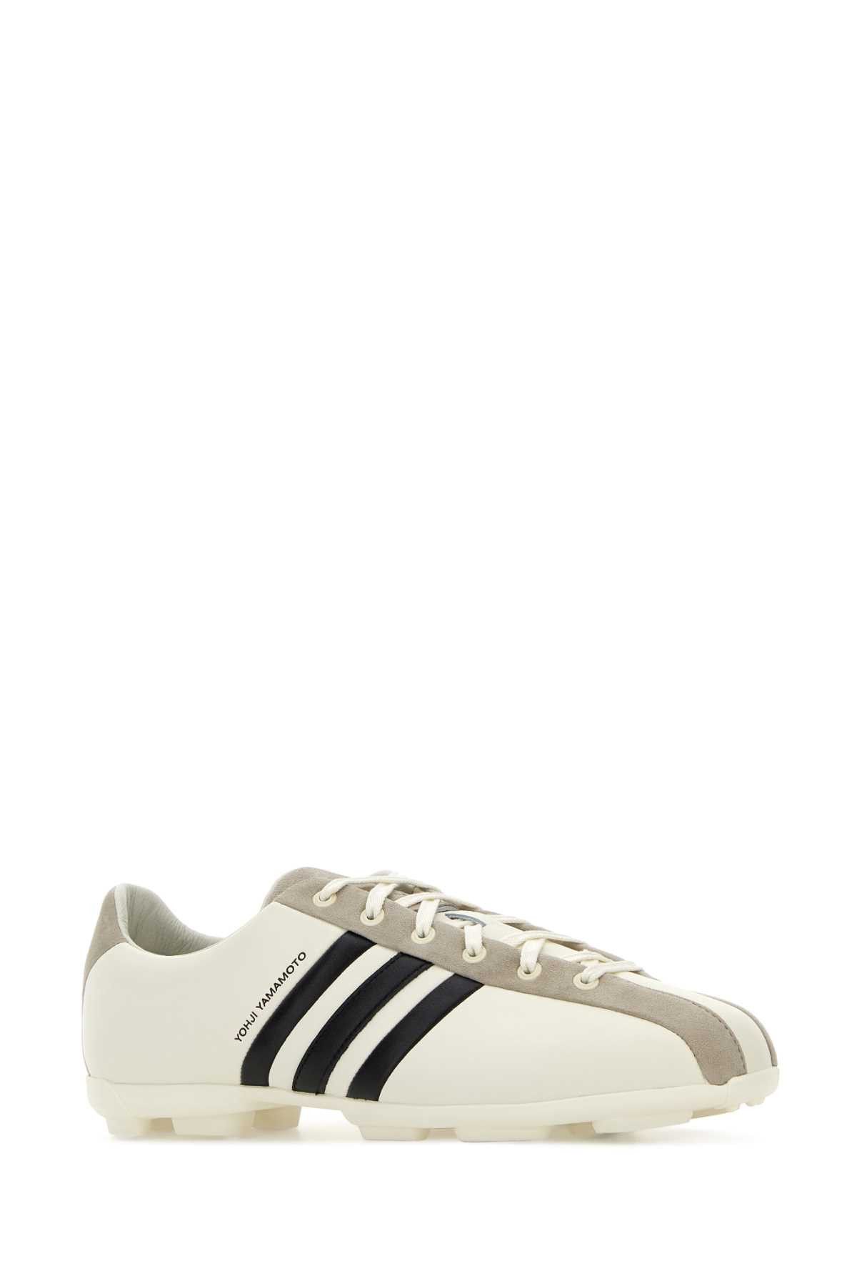 Y-3 White Leather Y-3 Field Sneakers Size US 11 / EU 44 - 2 Thumbnail