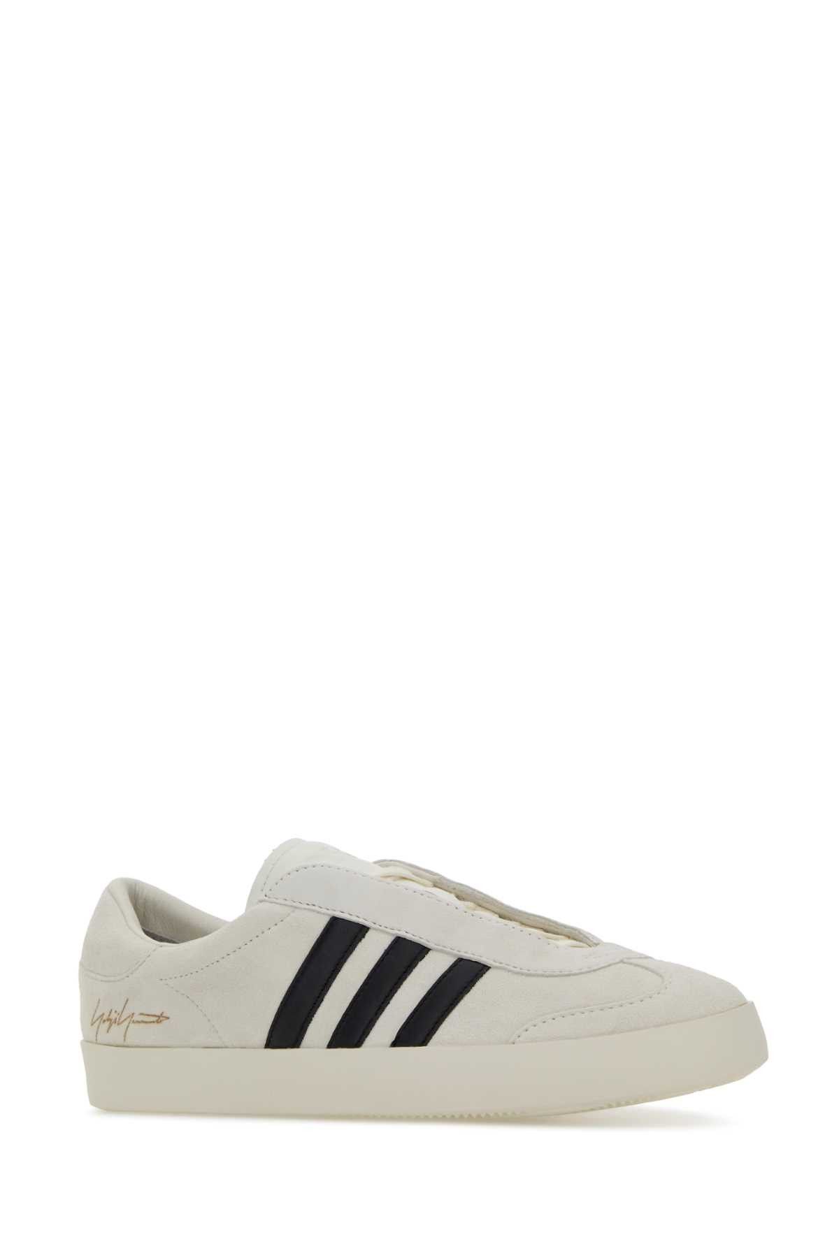 Y-3 White Suede Y-3 Gazelle Sneakers Size US 11 / EU 44 - 2 Thumbnail