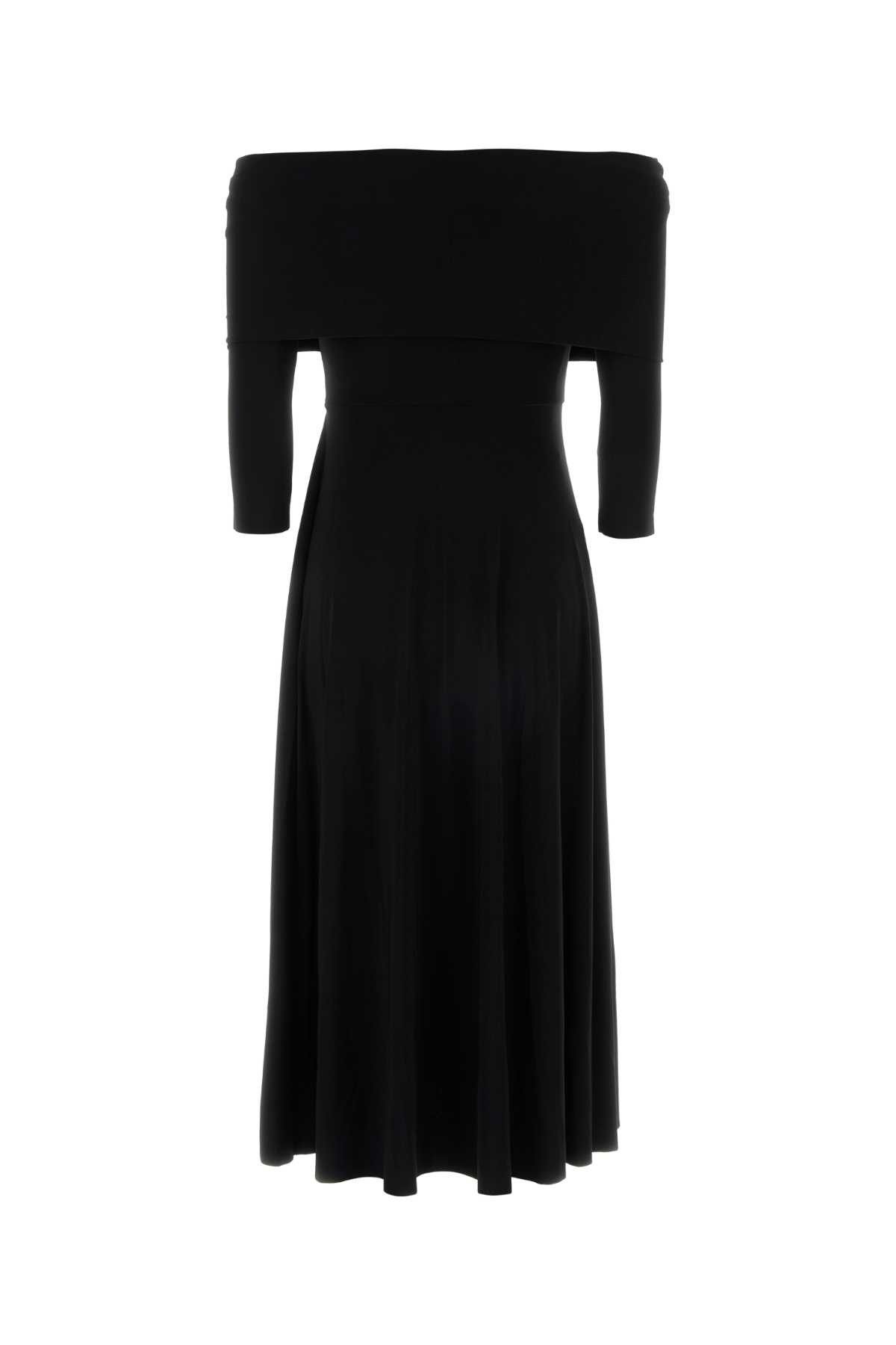 Norma Kamali Black Jersey Dress Size XS / US 0-2 / IT 36-38 - 2 Thumbnail