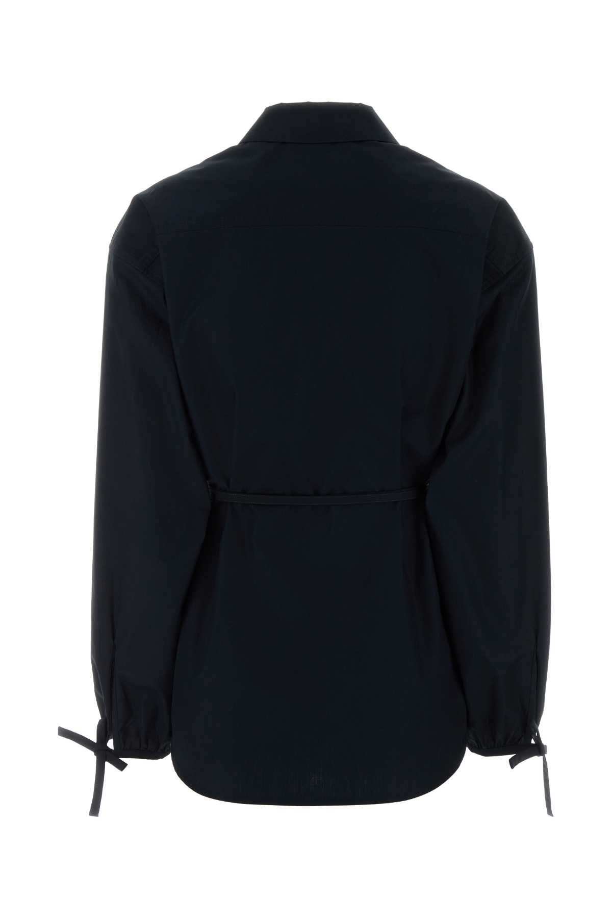 Moncler Midnight Blue Poplin Shirt Size M / US 6-8 / IT 42-44 - 2 Thumbnail