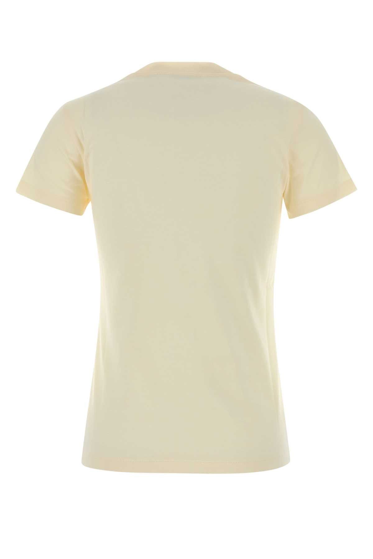 Moncler Cream Cotton T-Shirt Size XS / US 0-2 / IT 36-38 - 2 Thumbnail