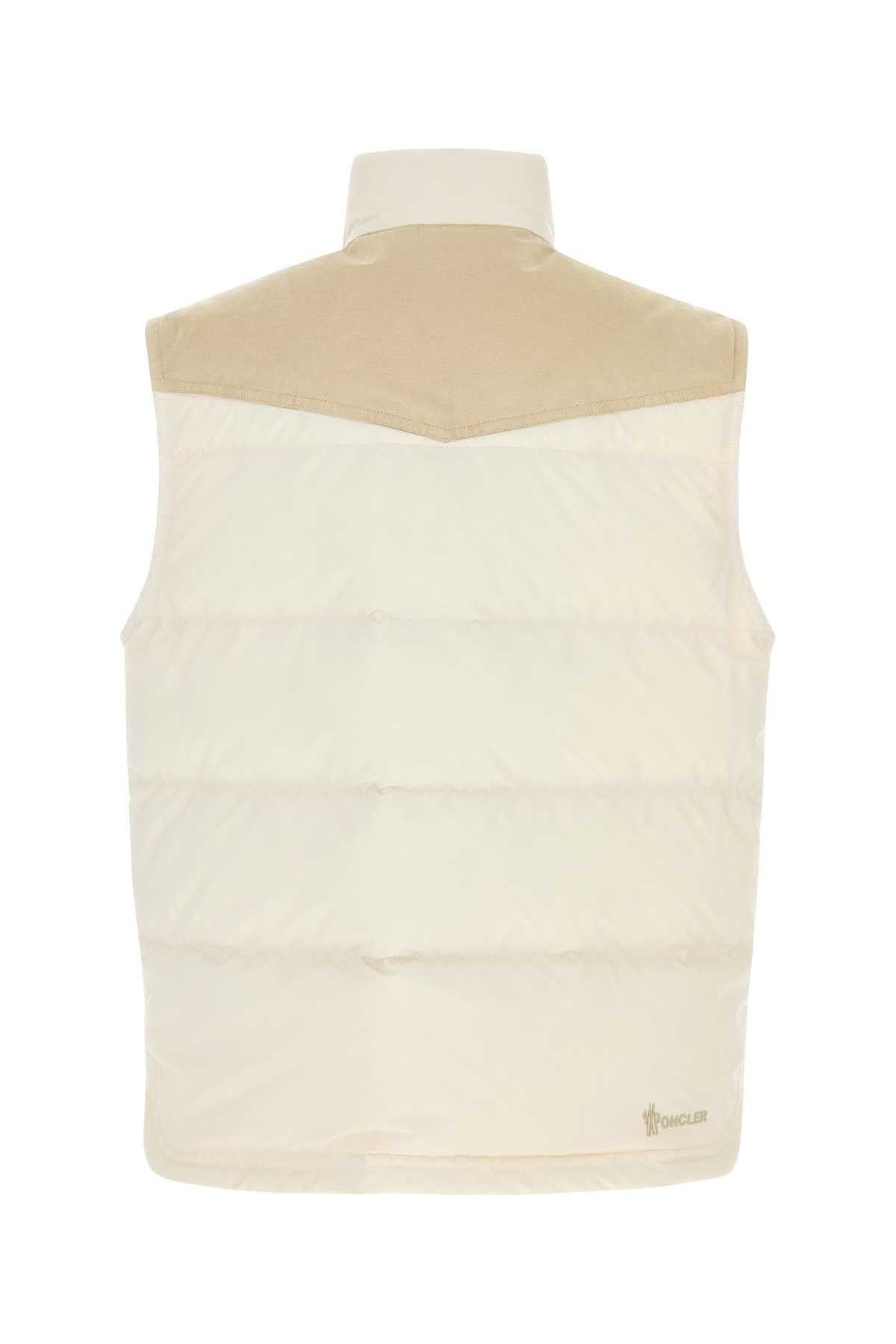 Moncler Grenoble Ivory Polyester Sleeveless Scais Down Jacket Size US M / EU 48-50 / 2 - 2 Thumbnail