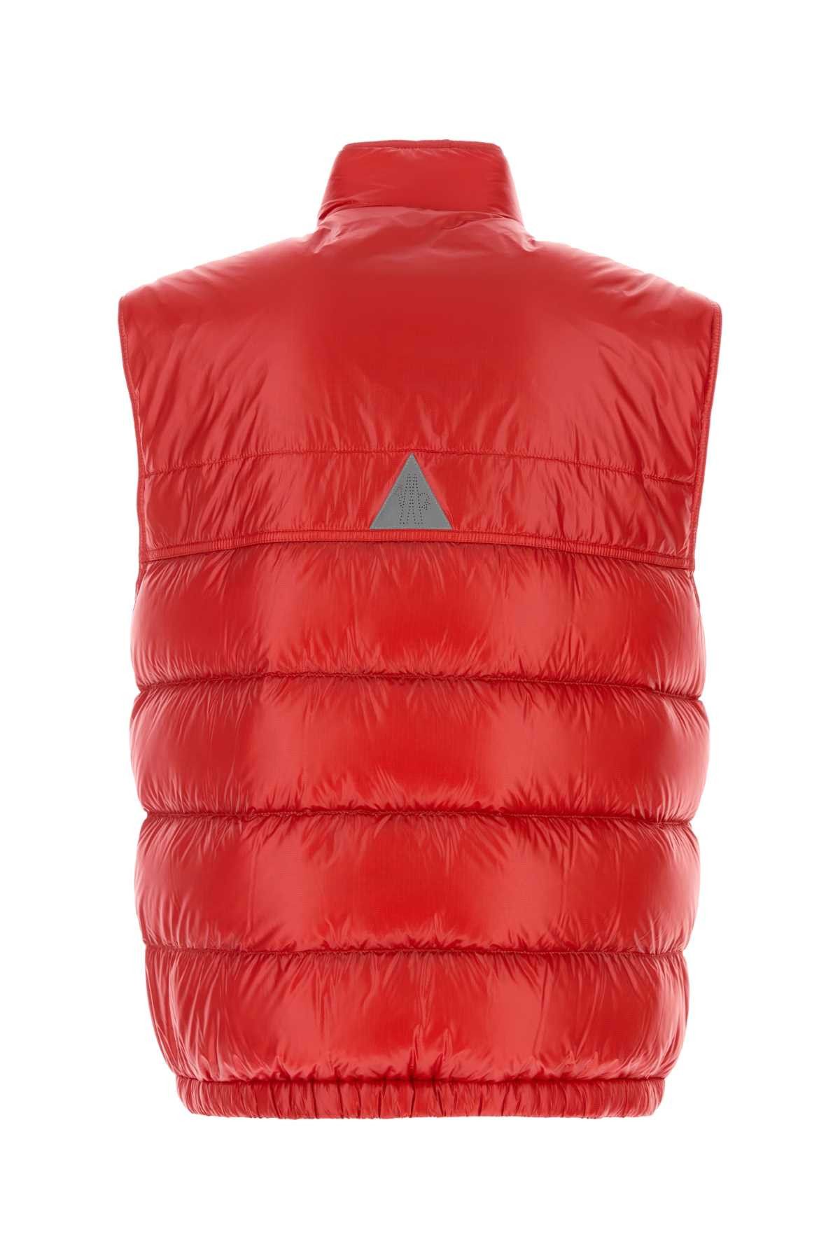 Moncler Grenoble Red Nylon Sleeveless Uychi Down Jacket Size US XL / EU 56 / 4 - 2 Thumbnail