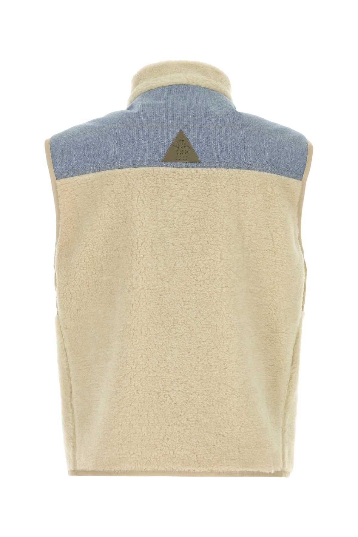 Moncler Grenoble Sand Teddy Fabric Sleeveless Jacket Size US M / EU 48-50 / 2 - 2 Thumbnail