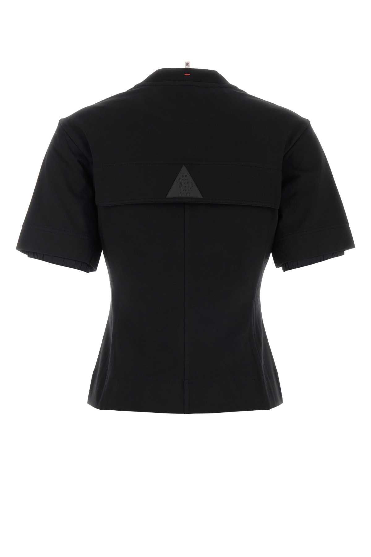 Moncler Grenoble Black Stretch Cotton T-Shirt Size M / US 6-8 / IT 42-44 - 2 Thumbnail