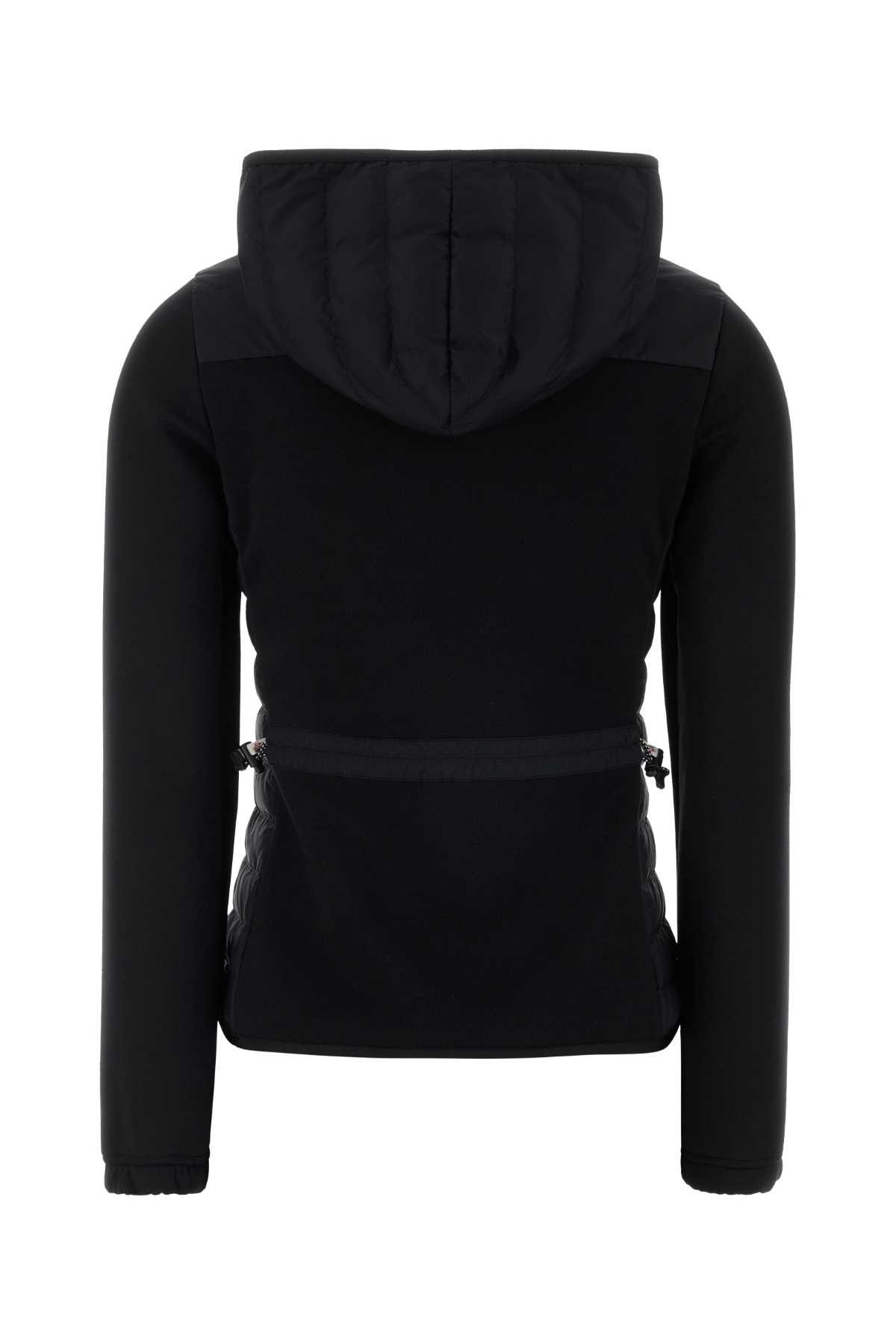 Moncler Grenoble Black Stretch Polyester Blend Jacket Size L / US 10 / IT 46 - 2 Thumbnail