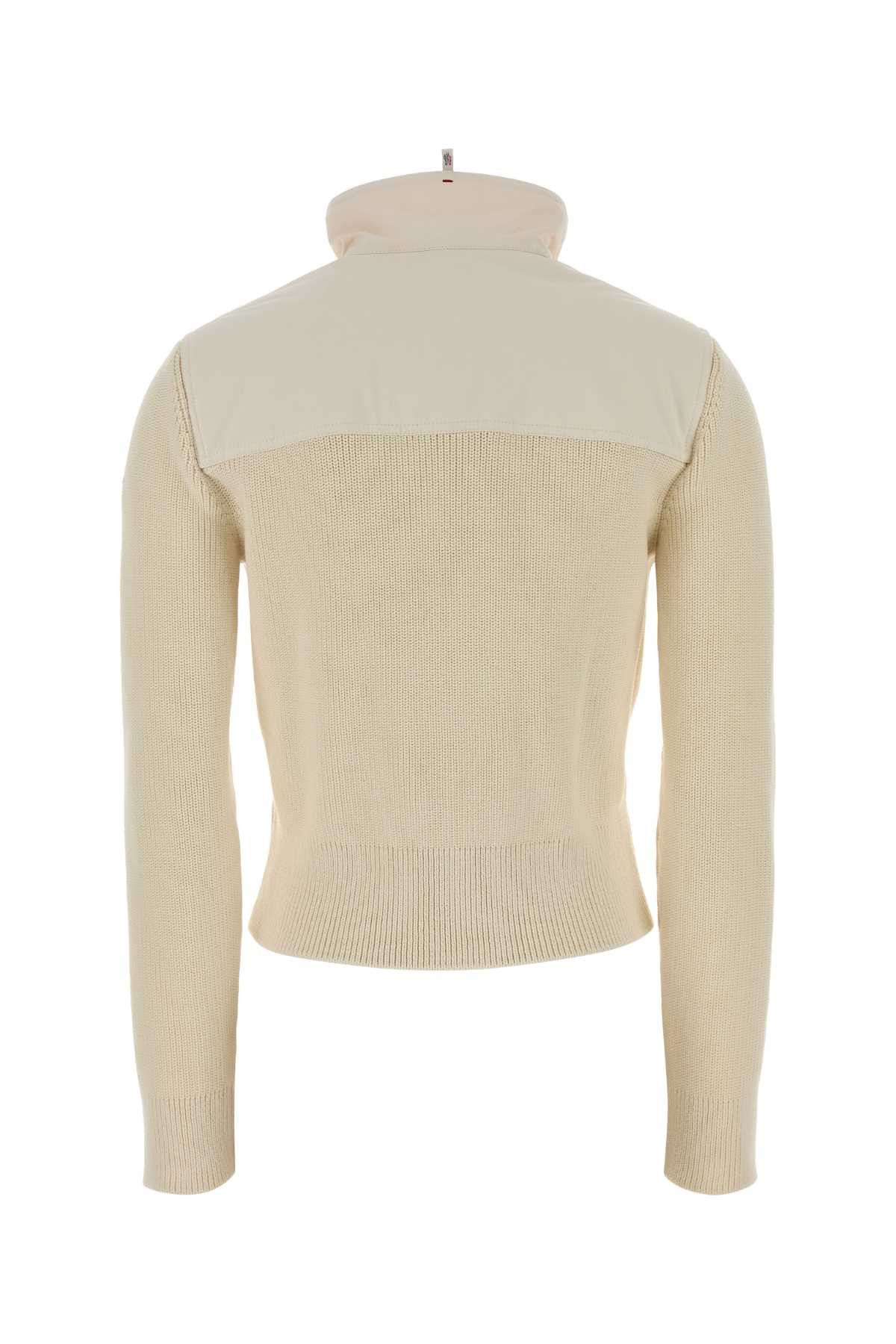 Moncler Grenoble Cream Cotton Jacket Size M / US 6-8 / IT 42-44 - 2 Thumbnail