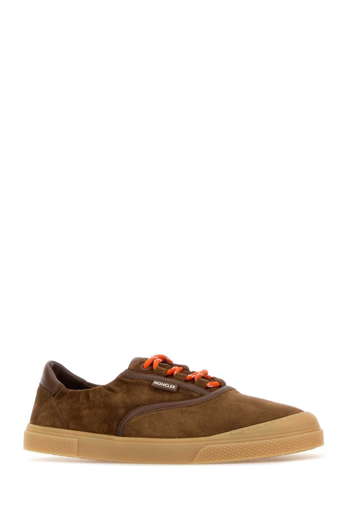 Moncler Brown Suede Vera Leisure Sneakers Size US 7 / EU 40 - 2 Thumbnail