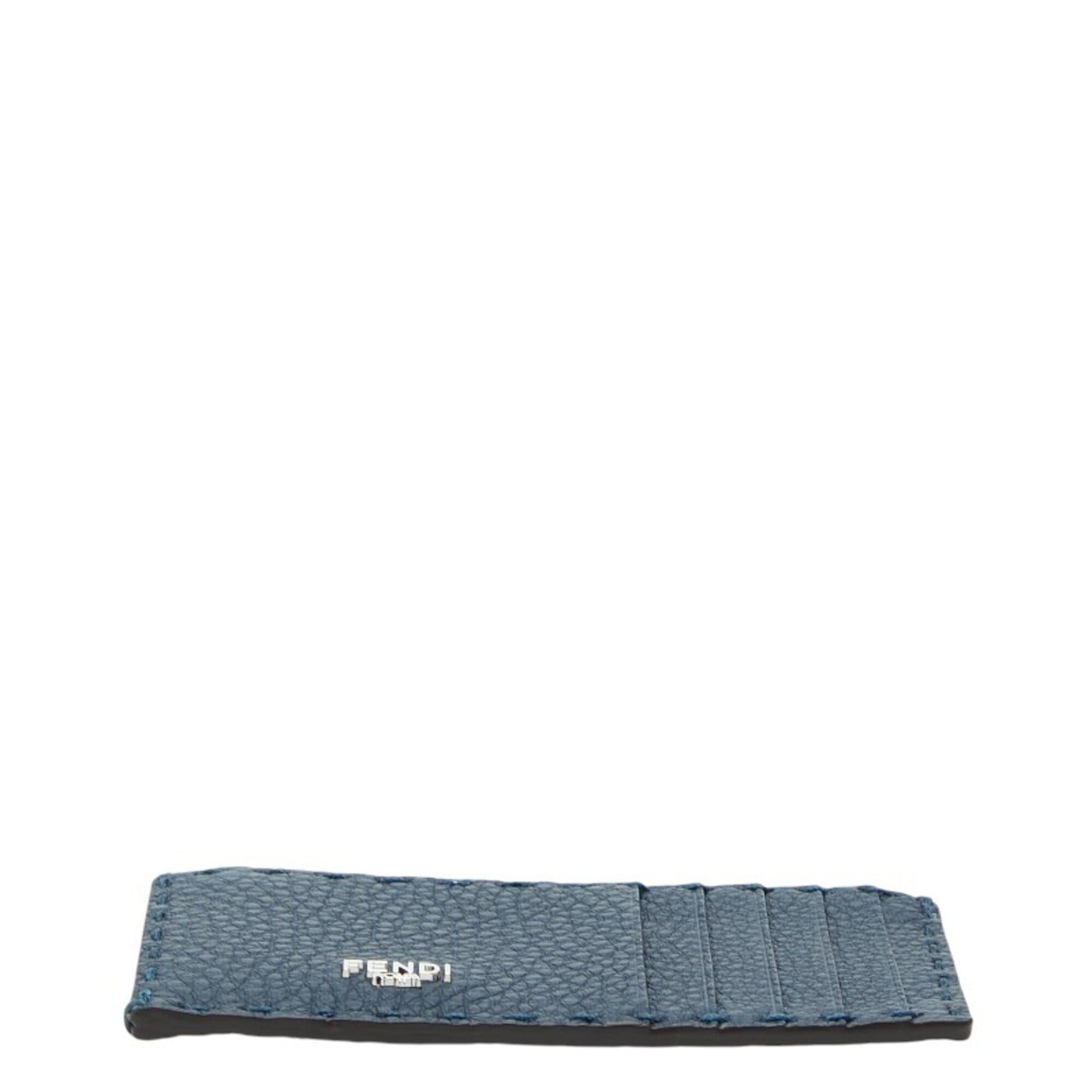 Fendi Fendi Selleria Fragment Case, Business Card Holder/Card Navy Red Leather, Women's FENDI Size ONE SIZE - 3 Thumbnail