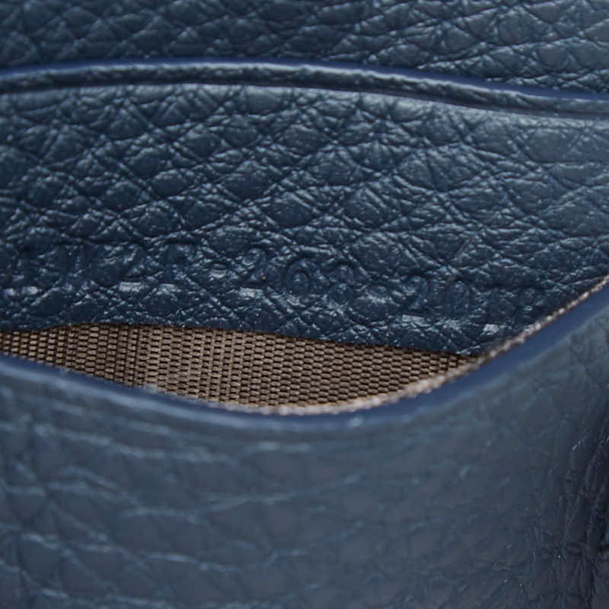 Fendi Fendi Selleria Fragment Case, Business Card Holder/Card Navy Red Leather, Women's FENDI Size ONE SIZE - 8 Thumbnail