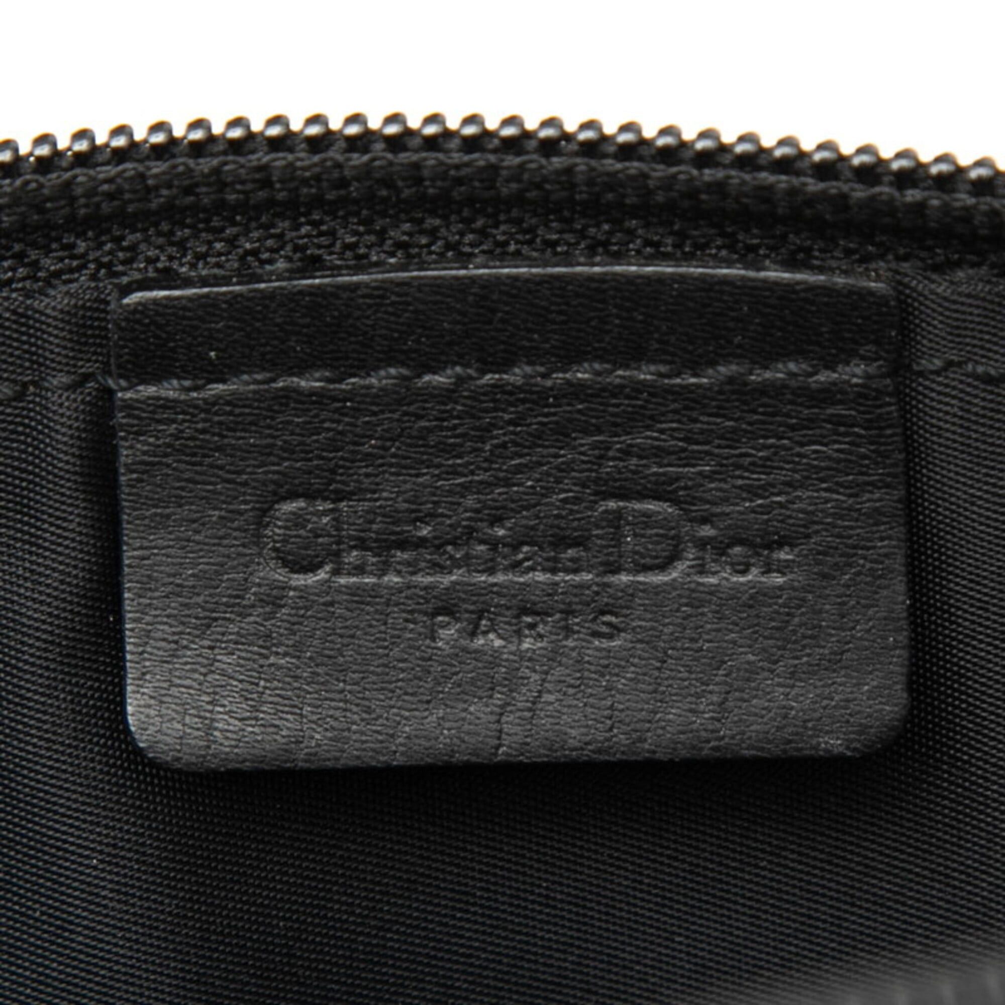 Dior Christian Dior Dior Street Chic Trotter Handbag, Black Leather & Canvas, Women's. Size ONE SIZE - 6 Thumbnail