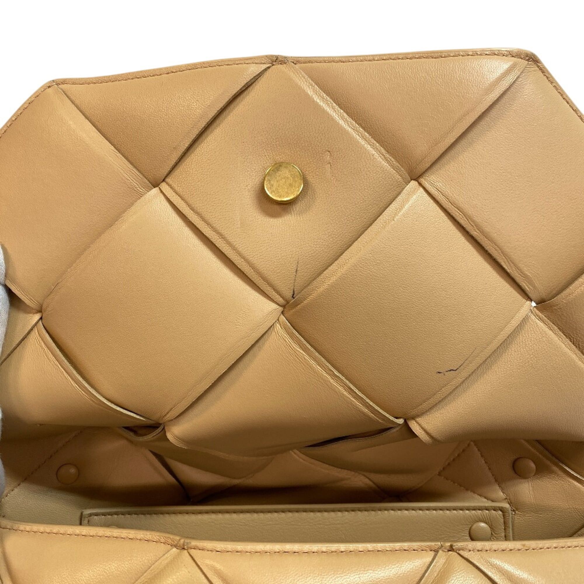 Bottega Veneta BOTTEGA VENETA 2-Way Handbag Maxi Intrecciato Shoulder Bag Beige Size ONE SIZE - 10 Thumbnail