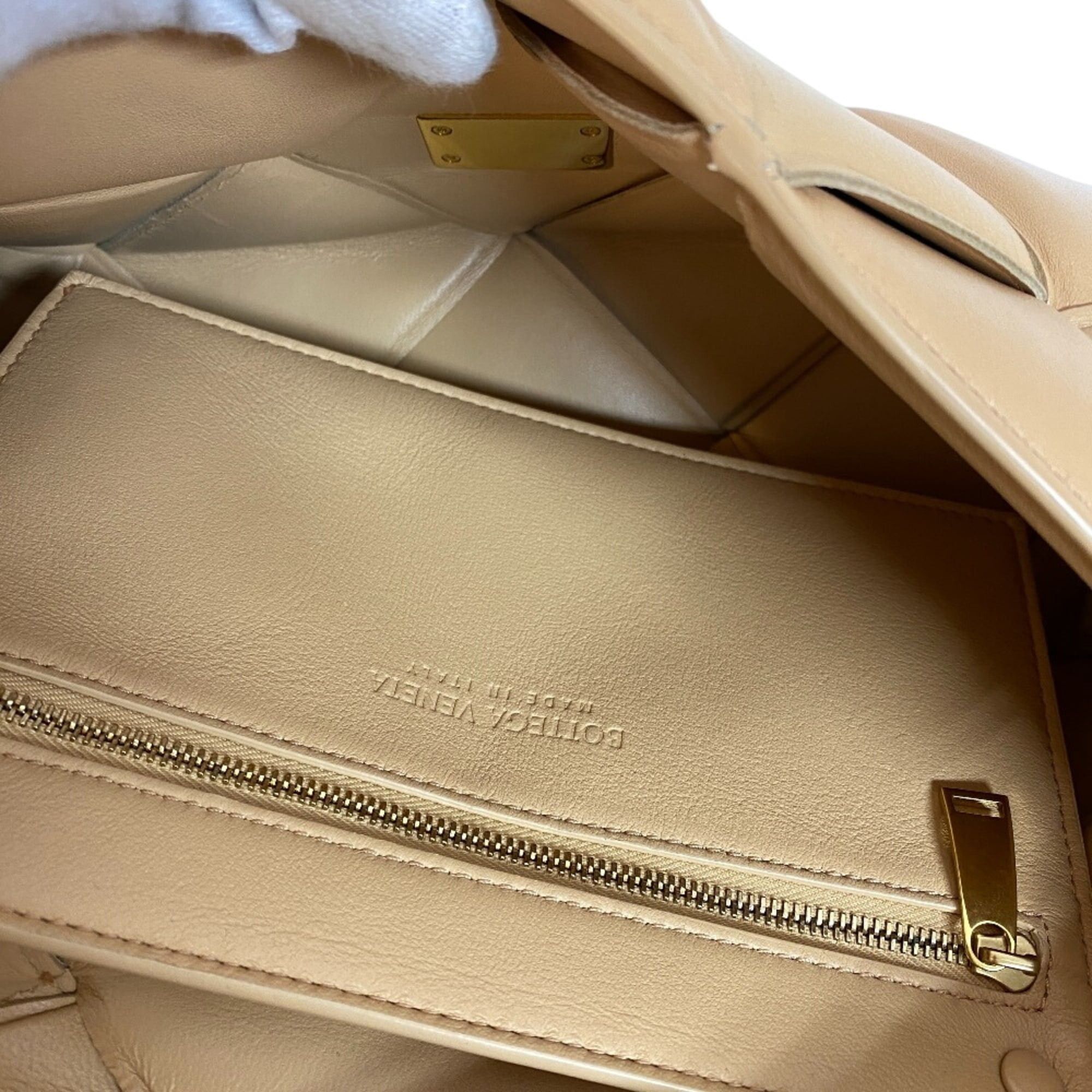 Bottega Veneta BOTTEGA VENETA 2-Way Handbag Maxi Intrecciato Shoulder Bag Beige Size ONE SIZE - 8 Thumbnail