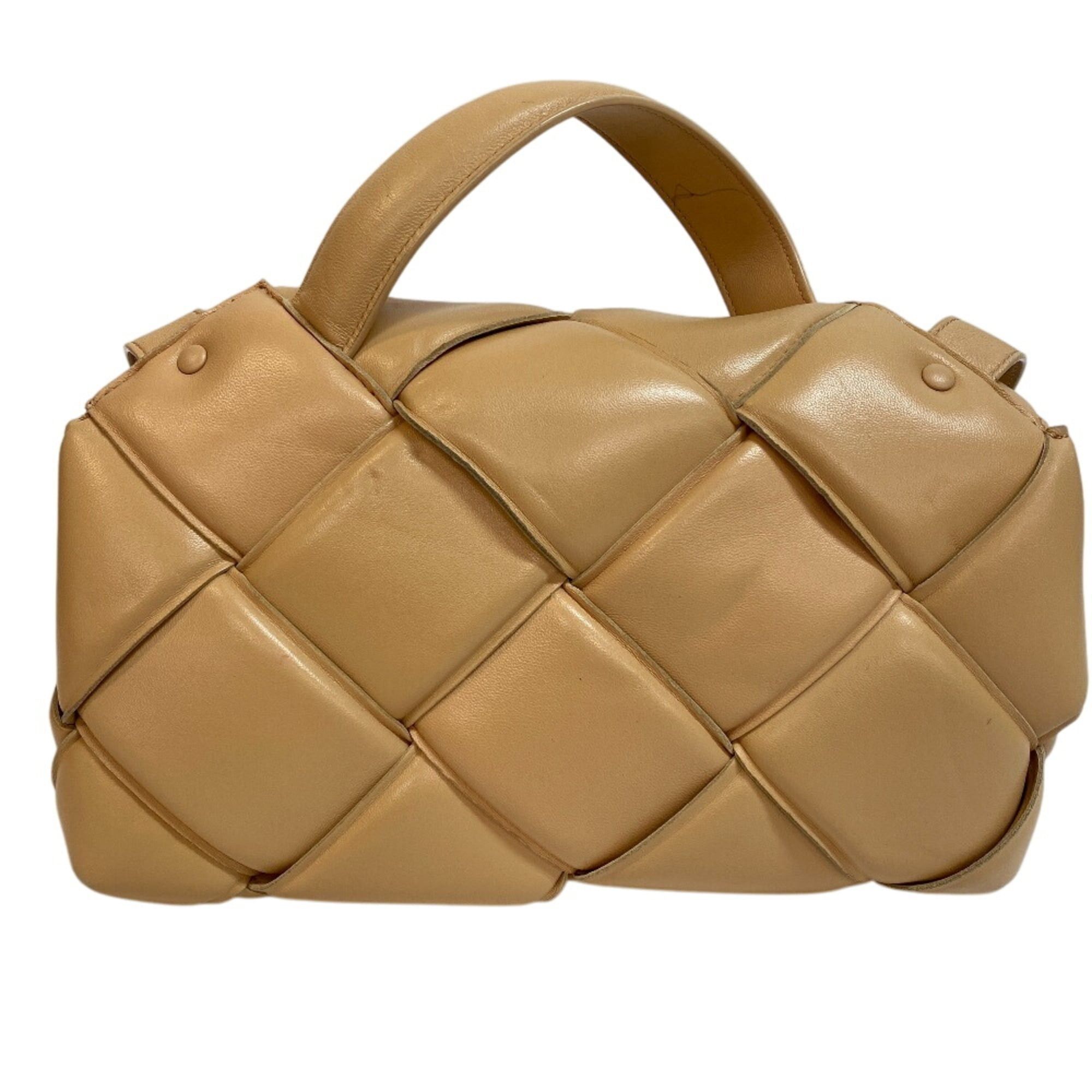 Bottega Veneta BOTTEGA VENETA 2-Way Handbag Maxi Intrecciato Shoulder Bag Beige Size ONE SIZE - 2 Thumbnail