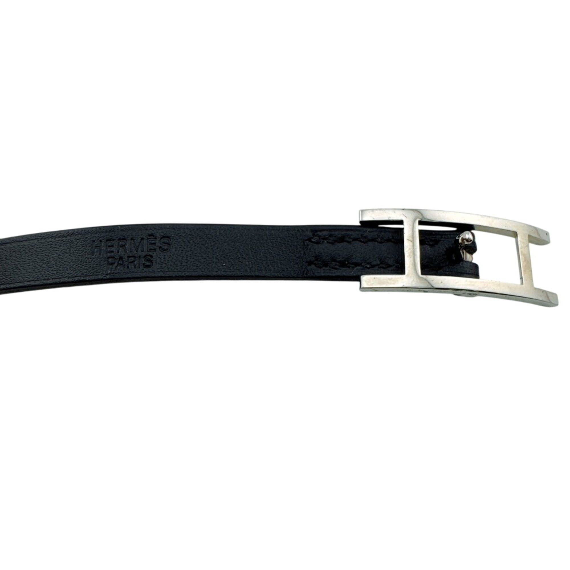Hermes Hermes Be Api Bangle H-shaped clasp bracelet, black Size ONE SIZE - 7 Thumbnail