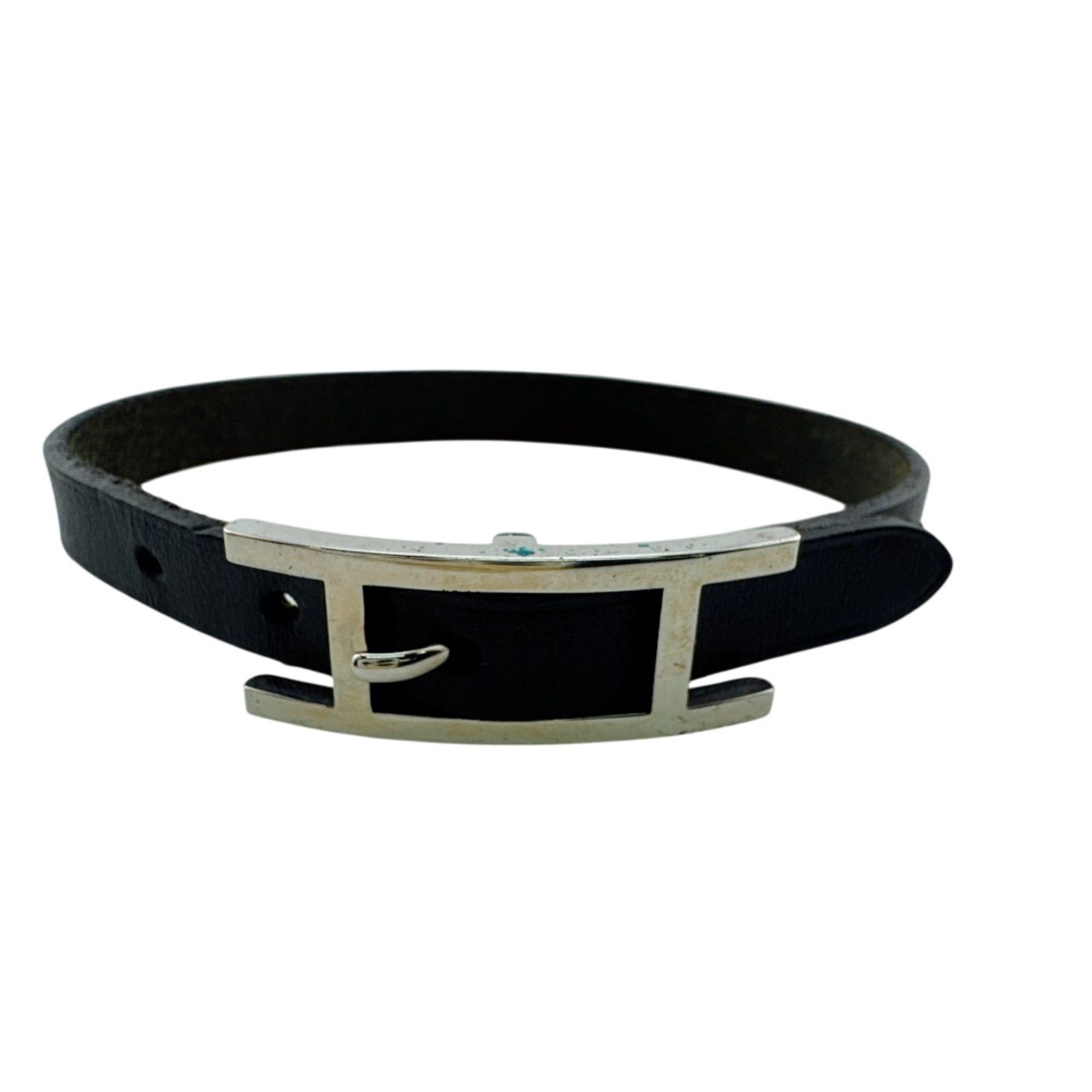 Hermes Hermes Be Api Bangle H-shaped clasp bracelet, black Size ONE SIZE - 4 Thumbnail
