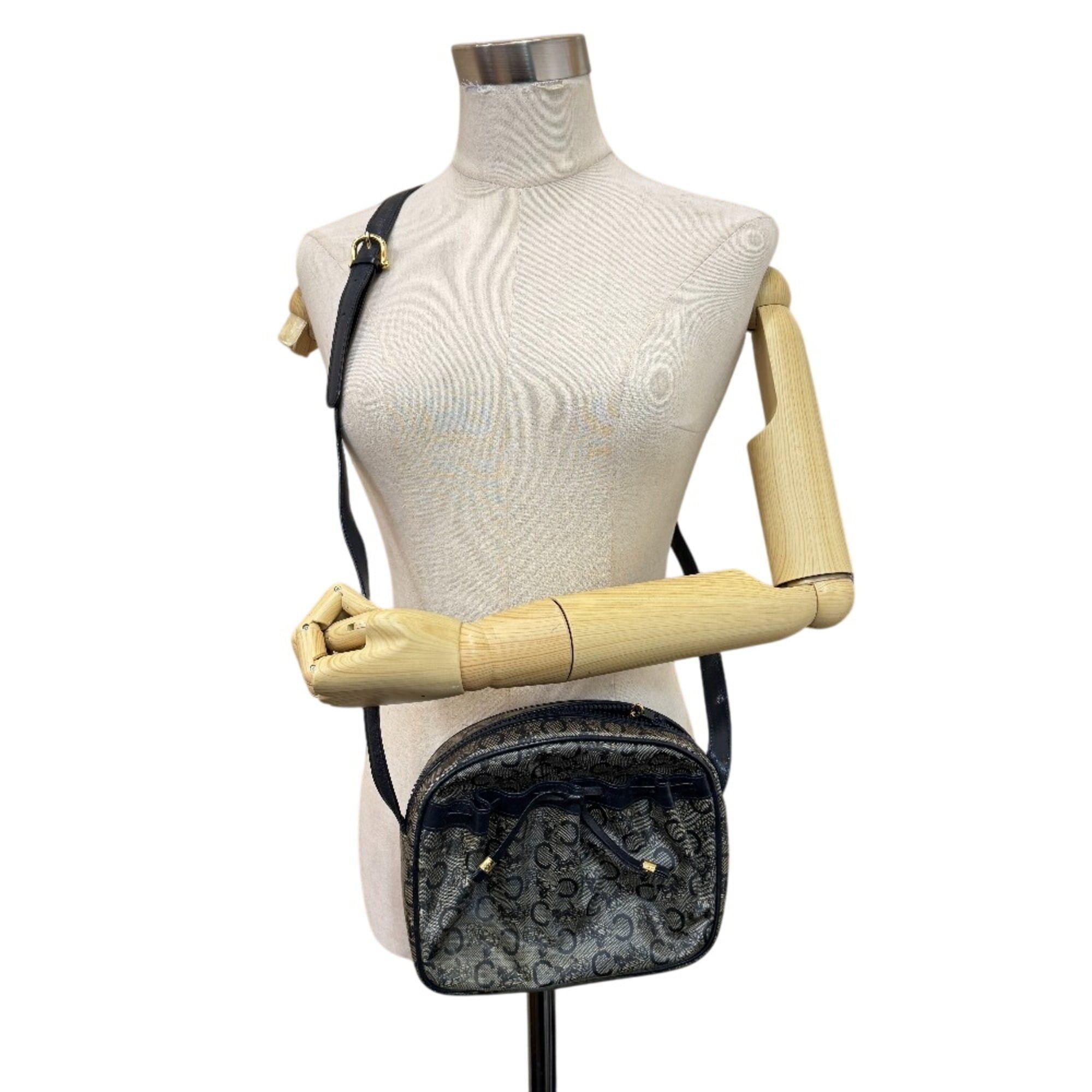 Celine CELINE C carriage pattern pochette Sulky shoulder bag navy Size ONE SIZE - 14 Thumbnail