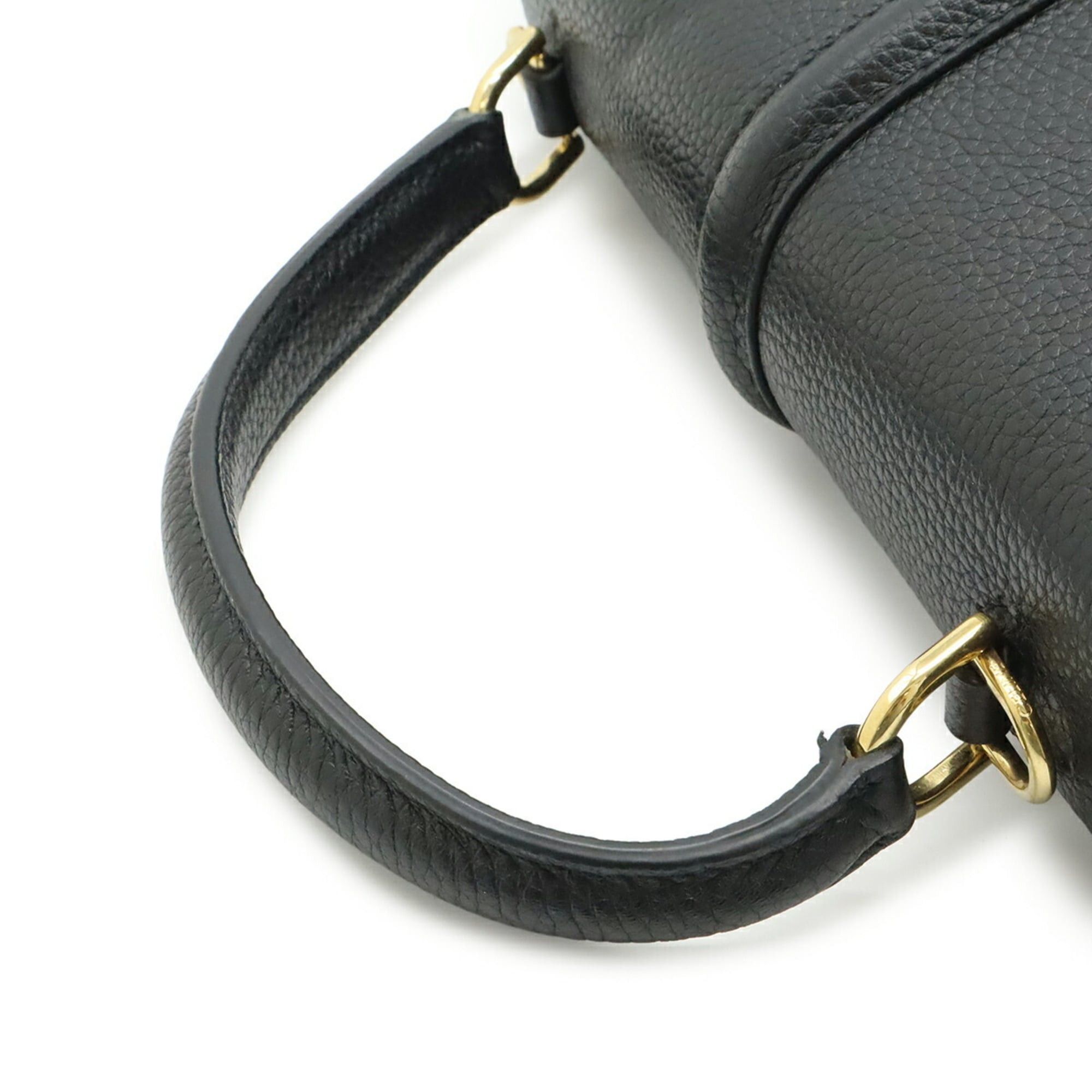 Celine Celine 16 Seize Small Handbag Shoulder Bag Leather Black 188003 Size ONE SIZE - 6 Thumbnail