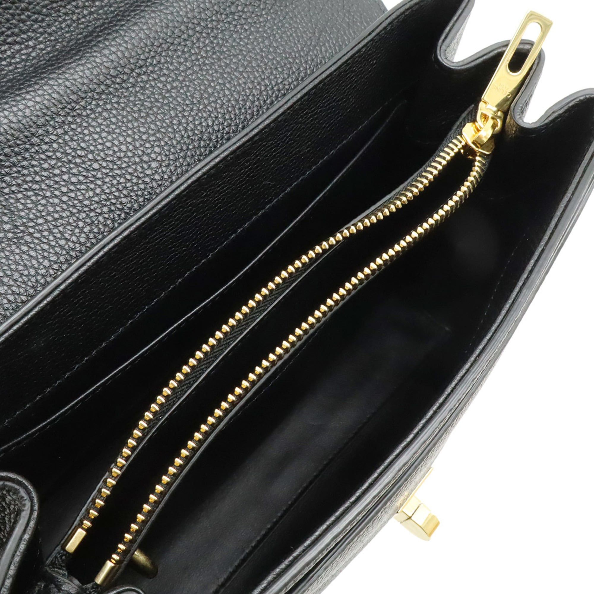 Celine Celine 16 Seize Small Handbag Shoulder Bag Leather Black 188003 Size ONE SIZE - 7 Thumbnail