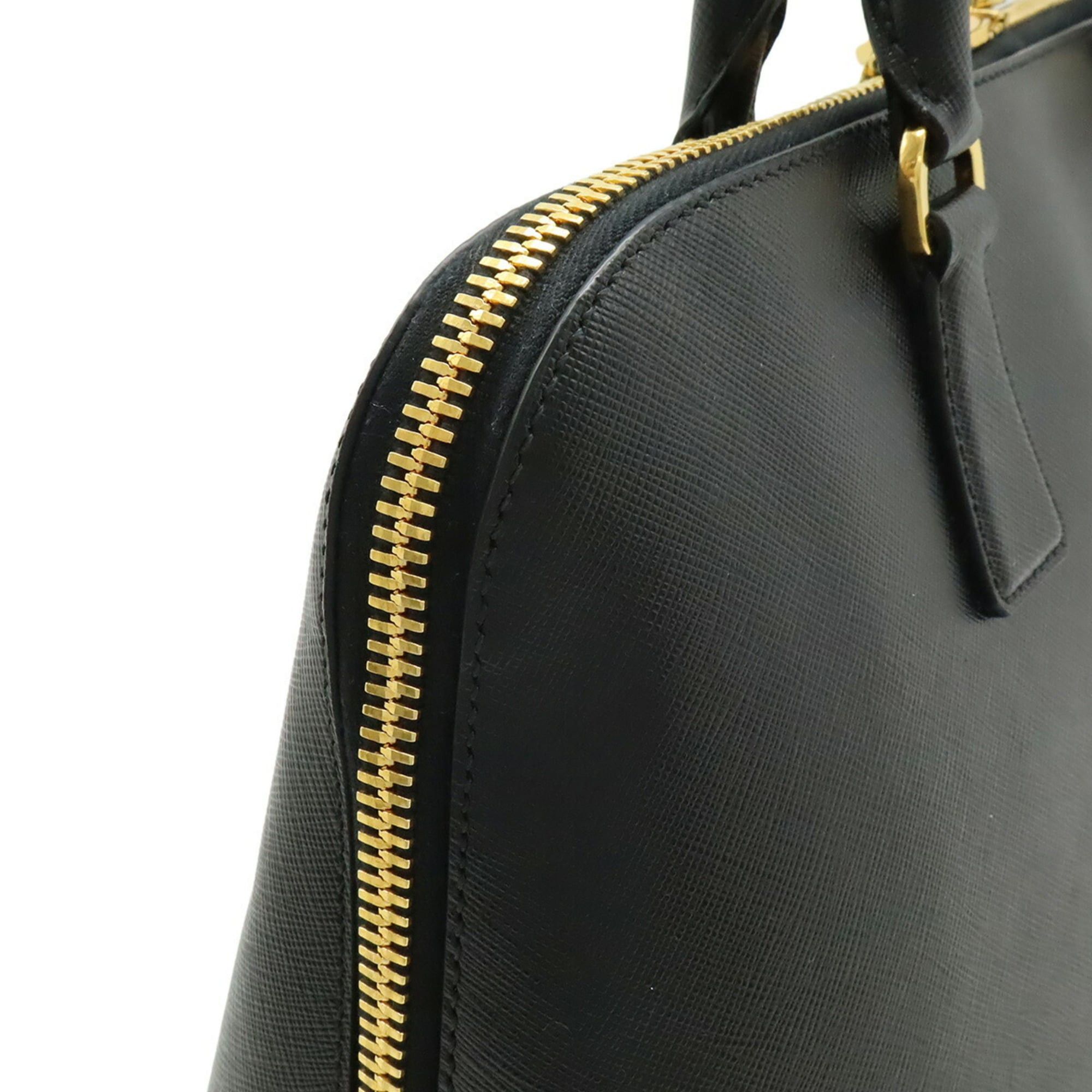 Prada PRADA Saffiano Leather Handbag Tote Bag, NERO Black (BL0812) Size ONE SIZE - 5 Thumbnail