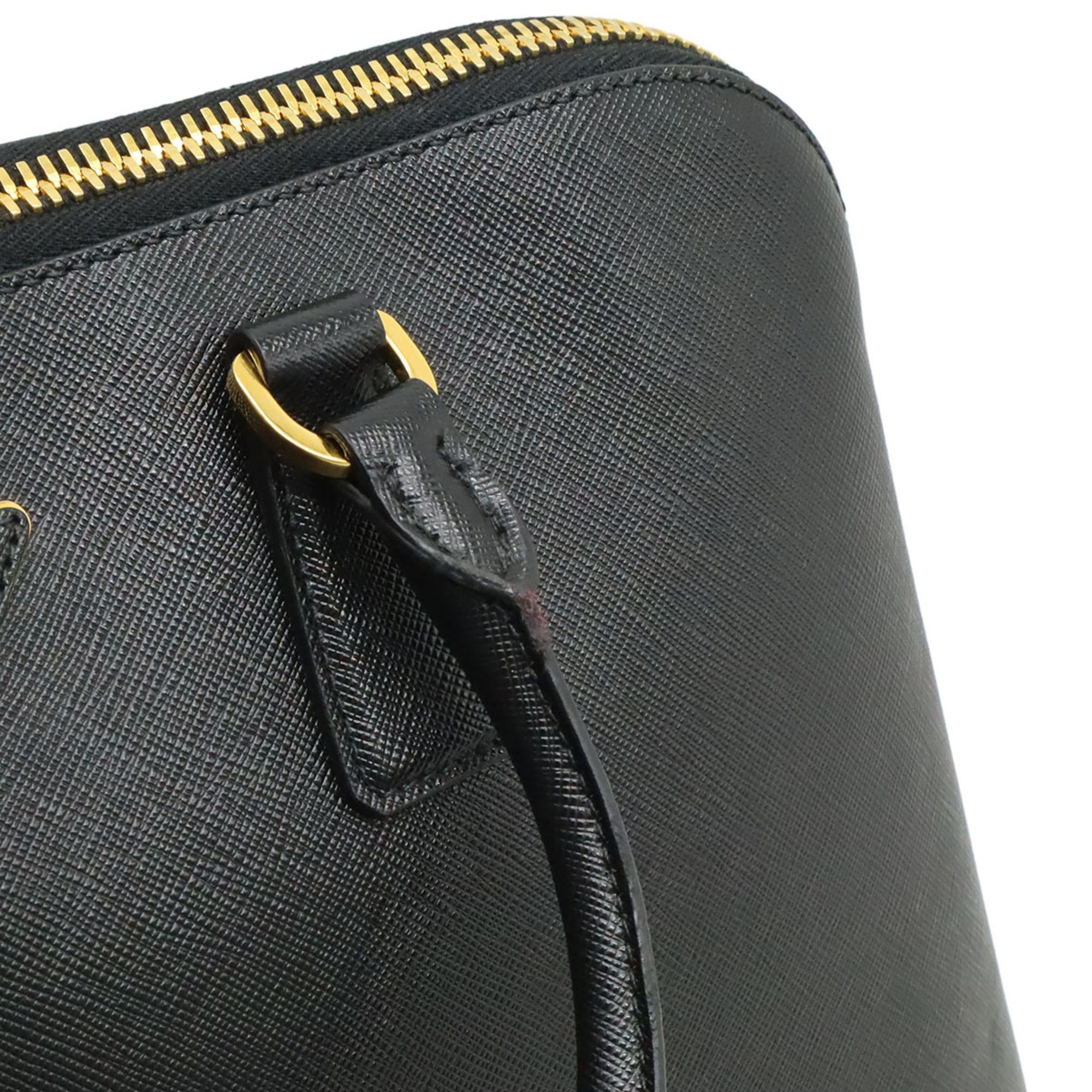 Prada PRADA Saffiano Leather Handbag Tote Bag, NERO Black (BL0812) Size ONE SIZE - 10 Thumbnail