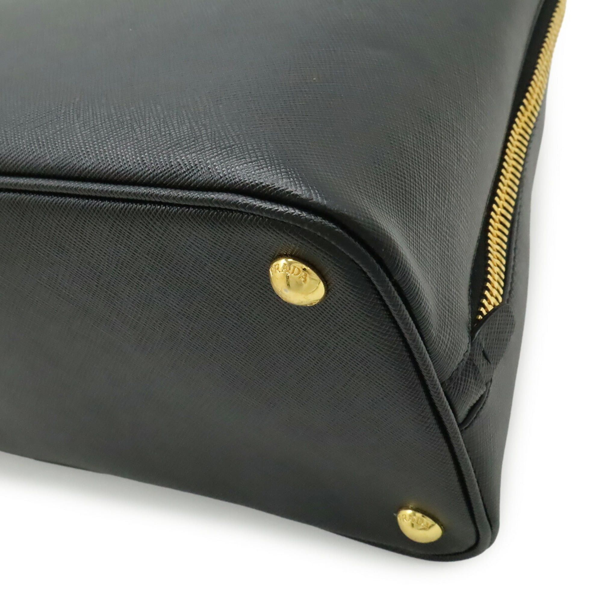 Prada PRADA Saffiano Leather Handbag Tote Bag, NERO Black (BL0812) Size ONE SIZE - 4 Thumbnail