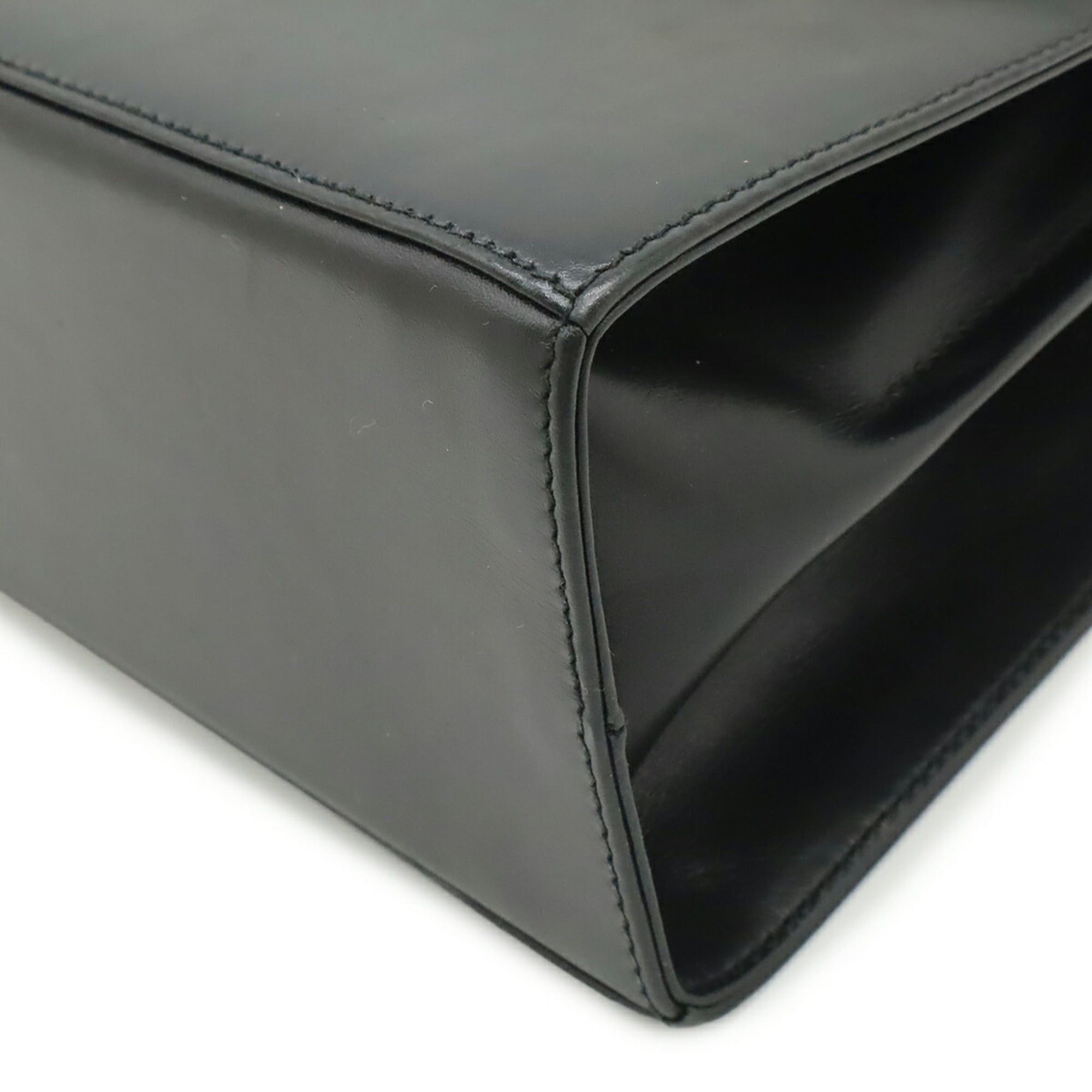 Salvatore Ferragamo Salvatore Ferragamo Gancini Handbag/Shoulder Bag, Leather, Black, BV-212193 Size ONE SIZE - 4 Thumbnail