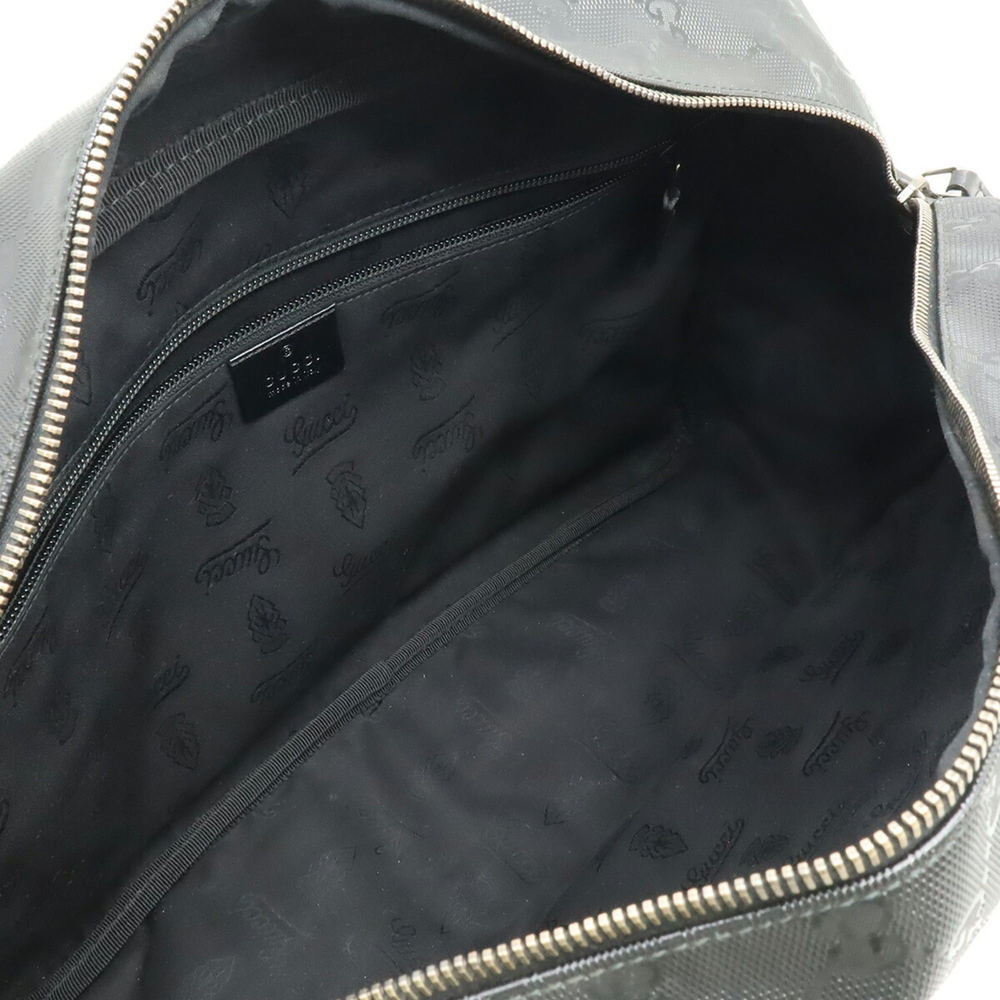 Gucci GUCCI GG Imprime Shoulder Bag/Handbag, Leather, Black, 211107 Size ONE SIZE - 7 Thumbnail