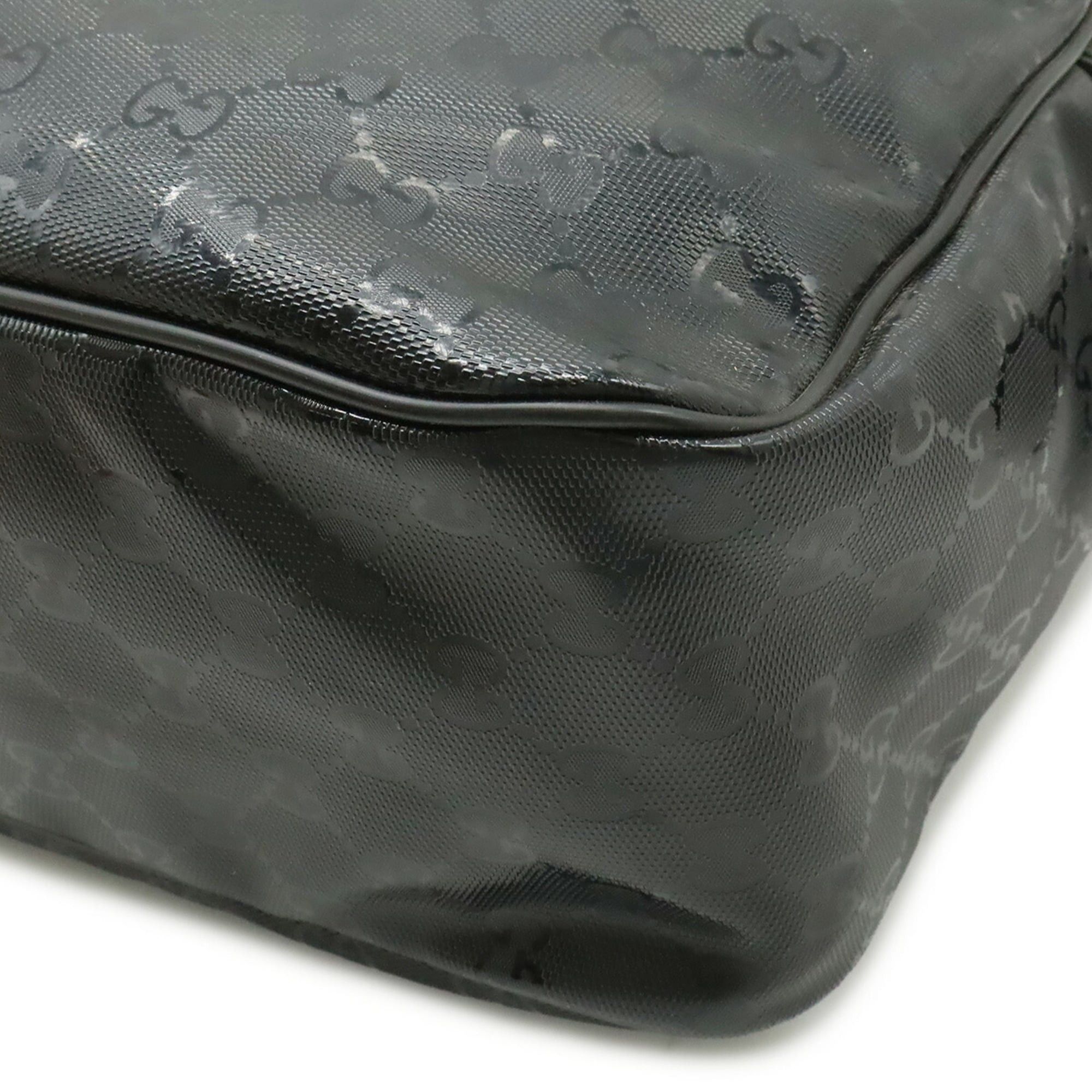 Gucci GUCCI GG Imprime Shoulder Bag/Handbag, Leather, Black, 211107 Size ONE SIZE - 4 Thumbnail