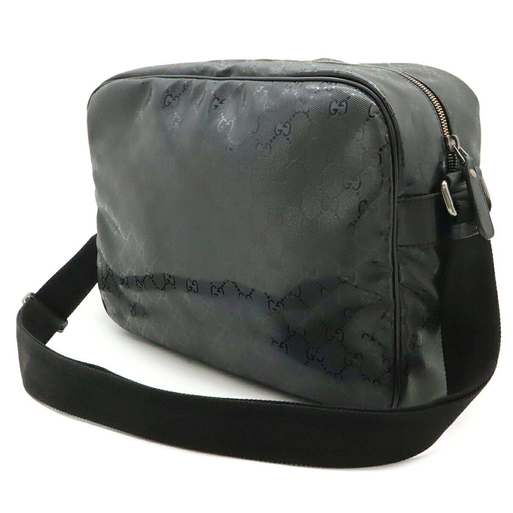 Gucci GUCCI GG Imprime Shoulder Bag/Handbag, Leather, Black, 211107 Size ONE SIZE - 3 Thumbnail