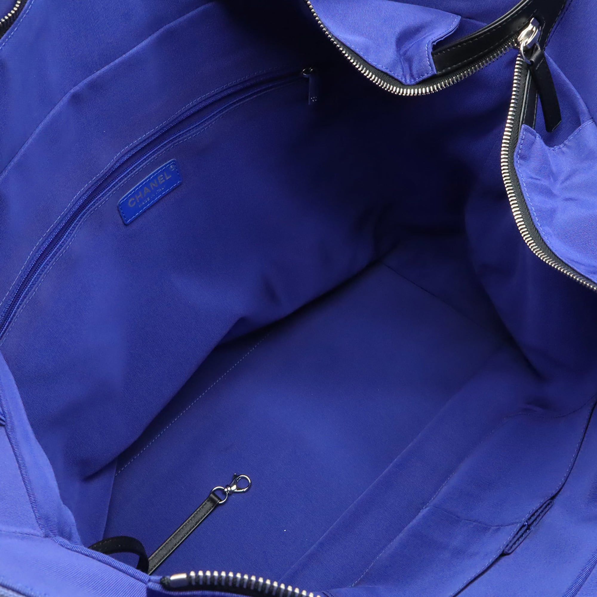 Chanel CHANEL La Pausa Tote Bag, Chain Shoulder Ship Motif, Canvas, Blue & Black, 2019 Cruise Collection Size ONE SIZE - 7 Thumbnail