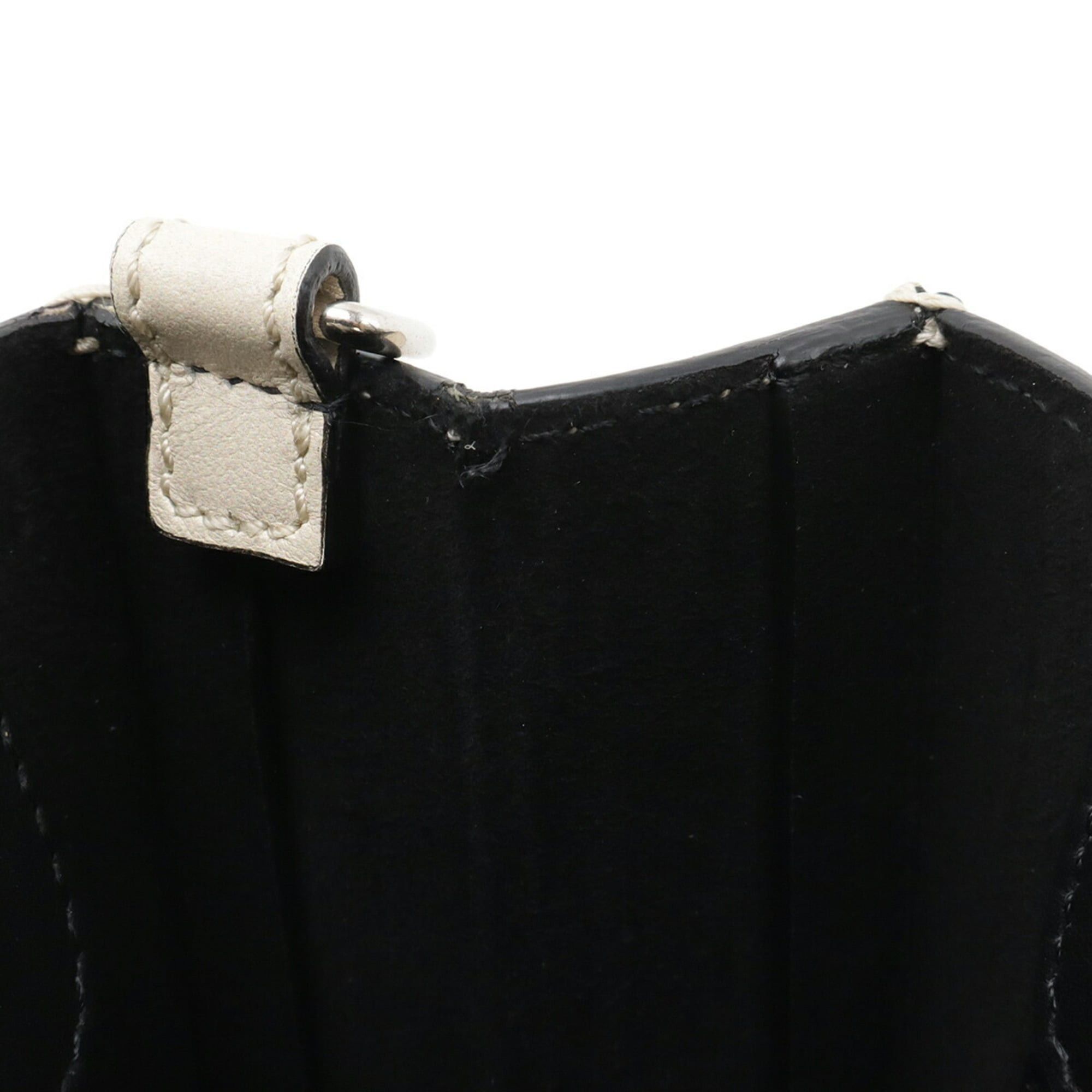 Fendi FENDI handbag, small shoulder bag, leather, beige, black, 7VA512 Size ONE SIZE - 8 Thumbnail