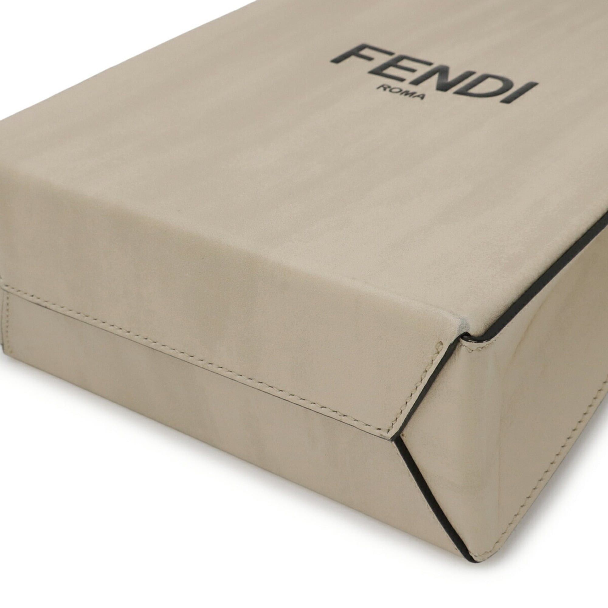 Fendi FENDI handbag, small shoulder bag, leather, beige, black, 7VA512 Size ONE SIZE - 4 Thumbnail