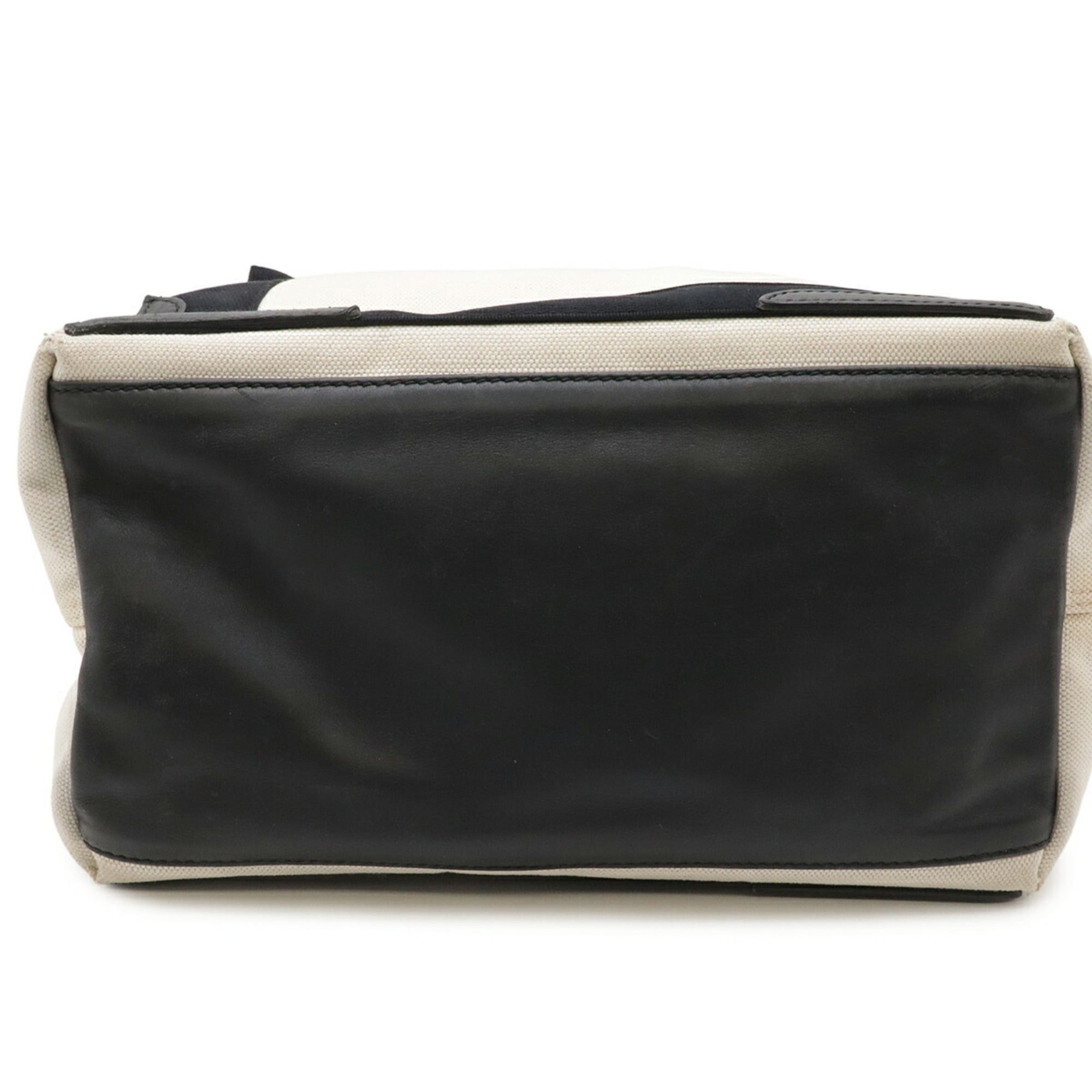 Balenciaga BALENCIAGA Navy Cabas S Tote Bag Handbag Canvas Leather Natural Black 339933 Size ONE SIZE - 7 Thumbnail