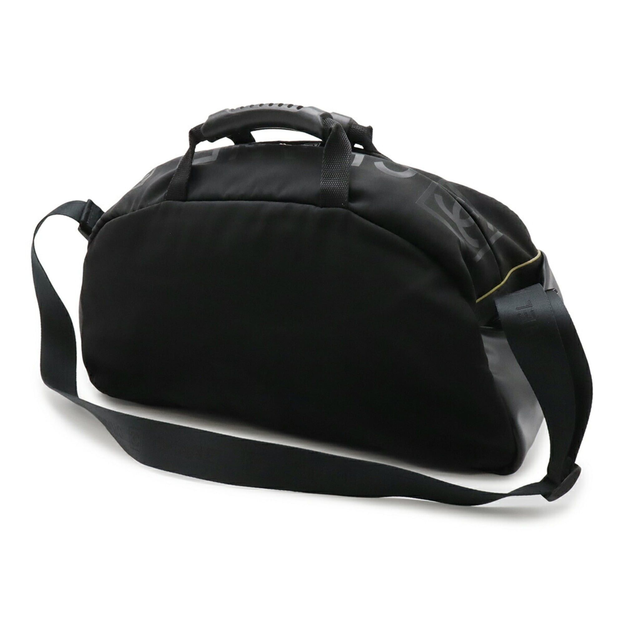 Chanel CHANEL Sport Line Coco Mark Boston Bag Shoulder Handbag Rubber Nylon Black Yellow Size ONE SIZE - 3 Thumbnail