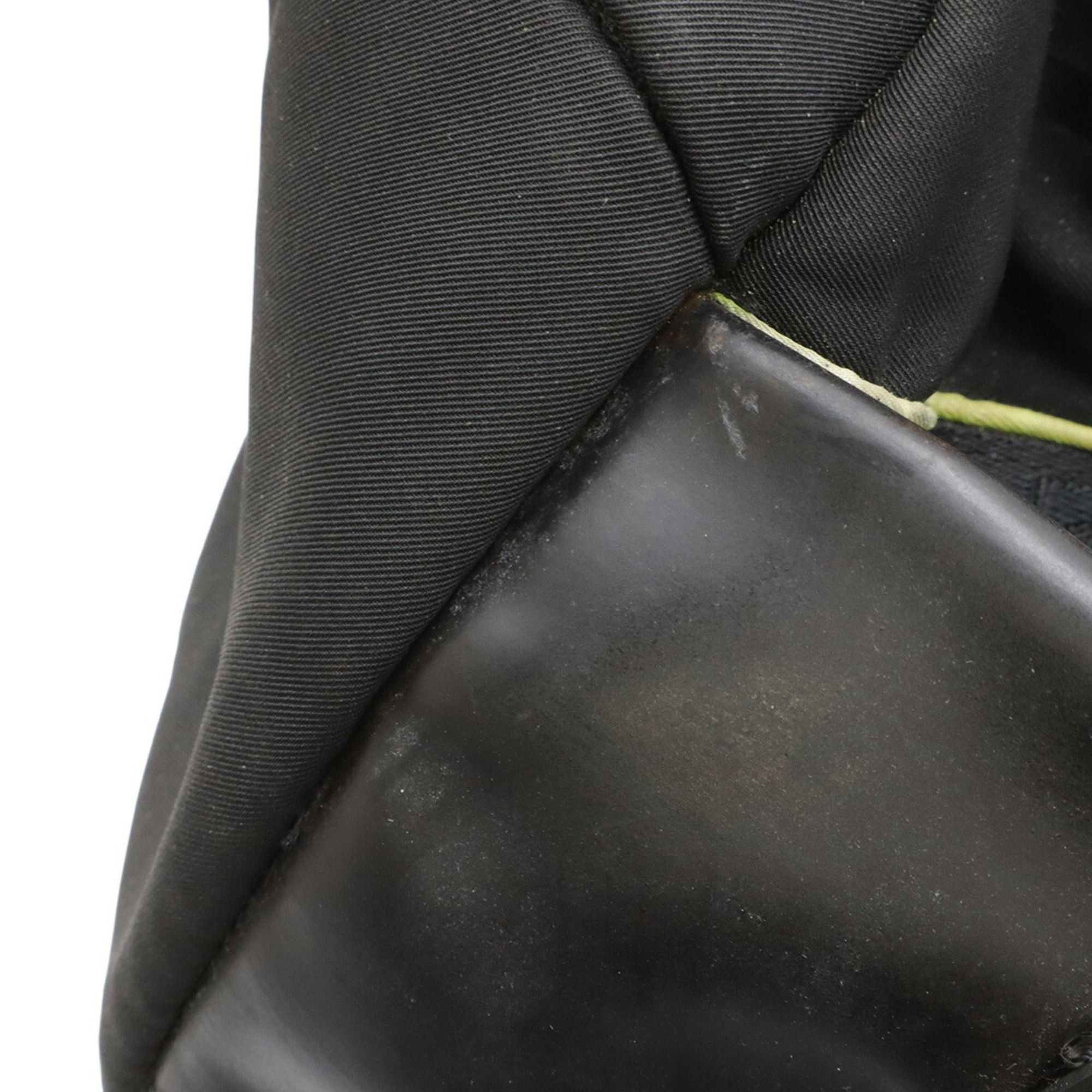 Chanel CHANEL Sport Line Coco Mark Boston Bag Shoulder Handbag Rubber Nylon Black Yellow Size ONE SIZE - 5 Thumbnail