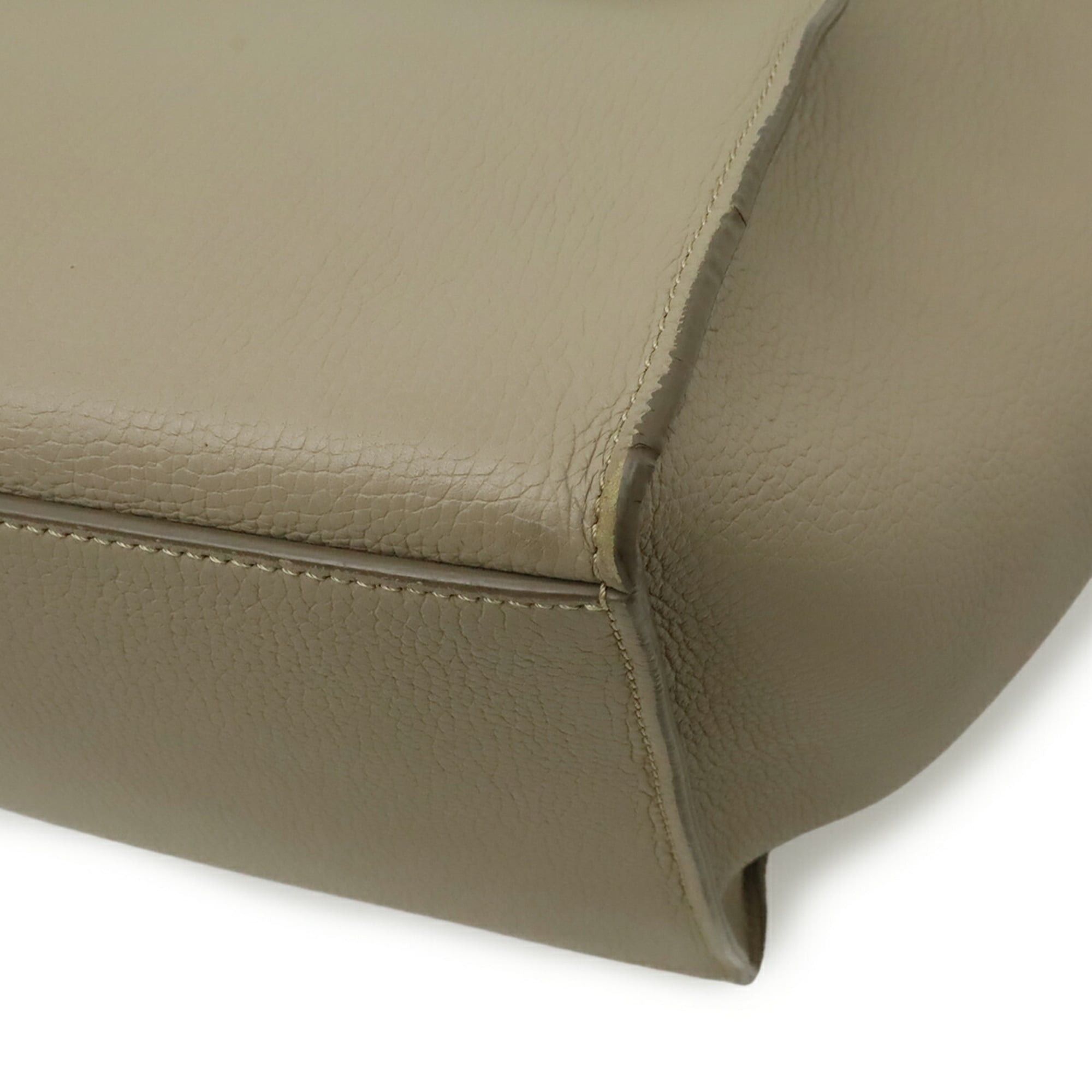 Celine CELINE Big Bag Small Handbag Shoulder Leather Greige 183313 Size ONE SIZE - 4 Thumbnail