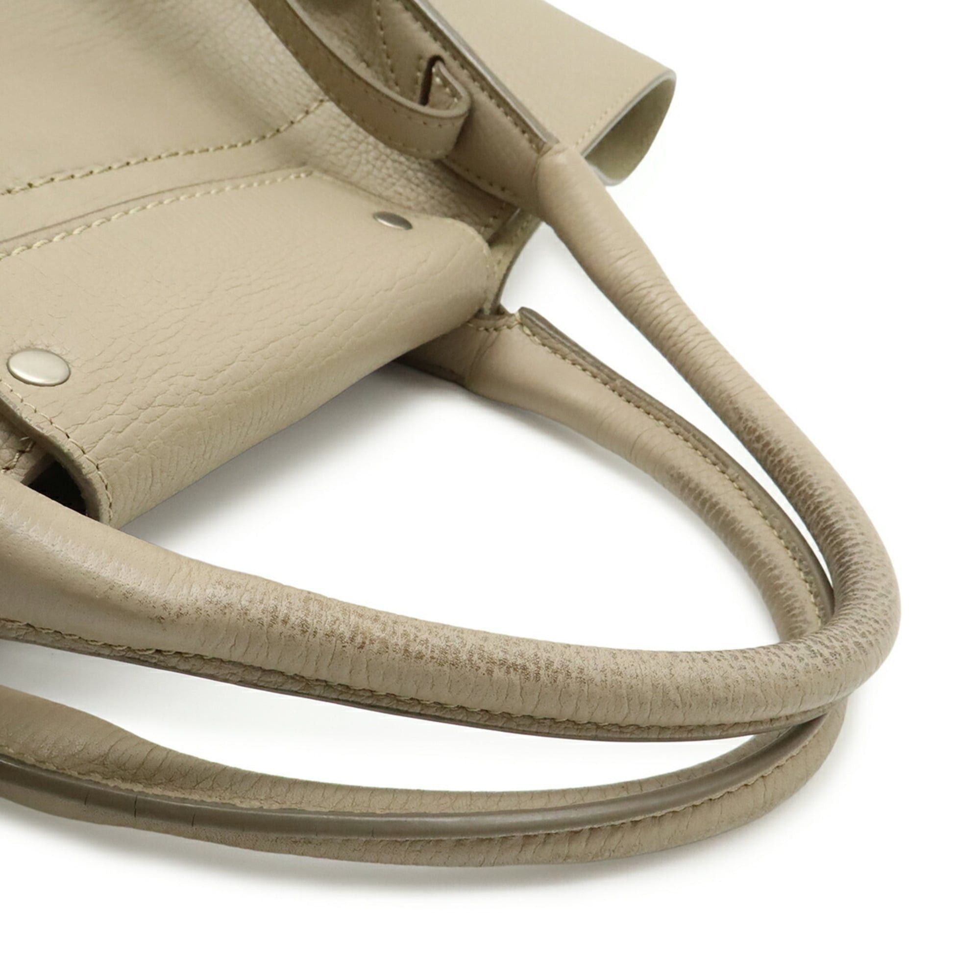 Celine CELINE Big Bag Small Handbag Shoulder Leather Greige 183313 Size ONE SIZE - 5 Thumbnail