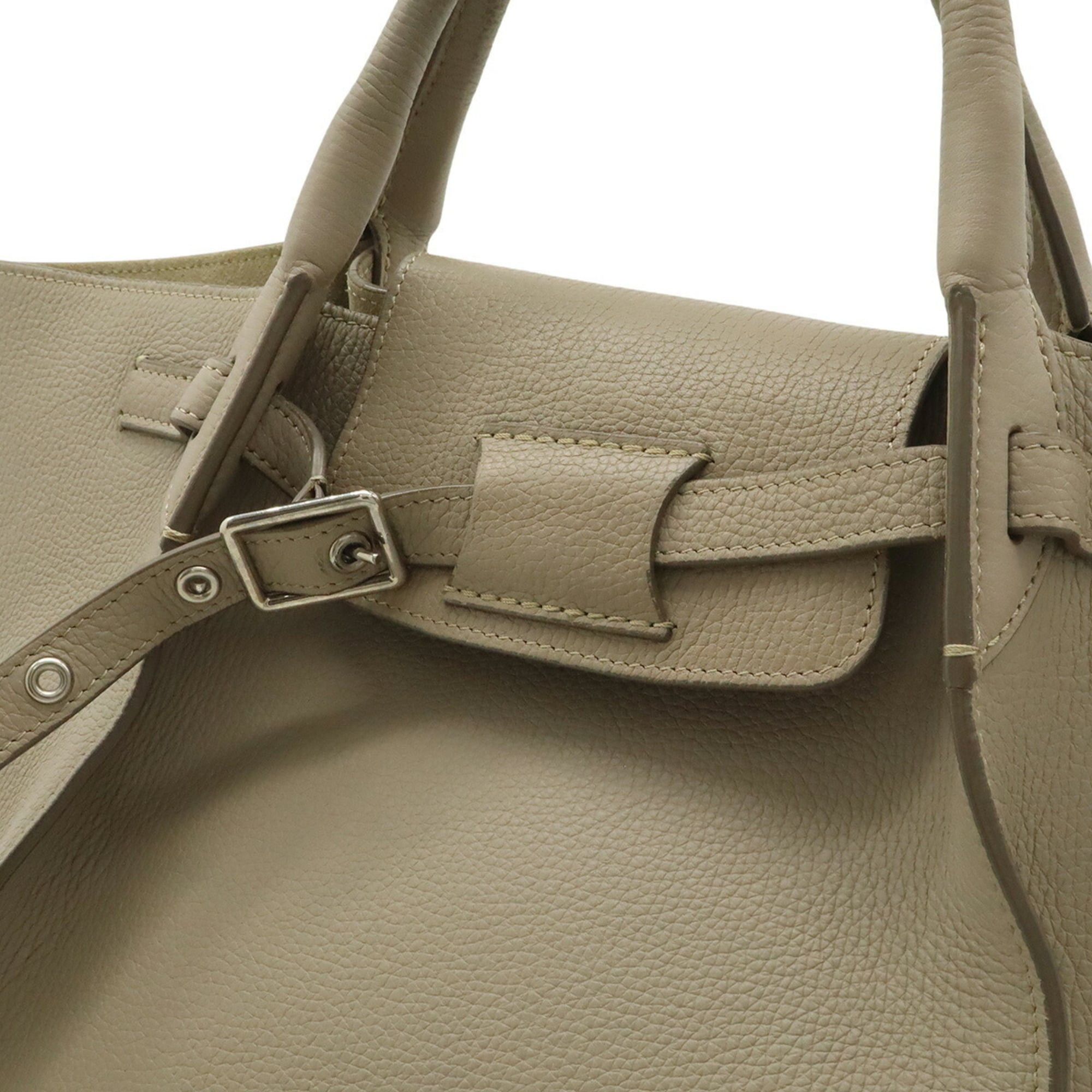 Celine CELINE Big Bag Small Handbag Shoulder Leather Greige 183313 Size ONE SIZE - 10 Thumbnail