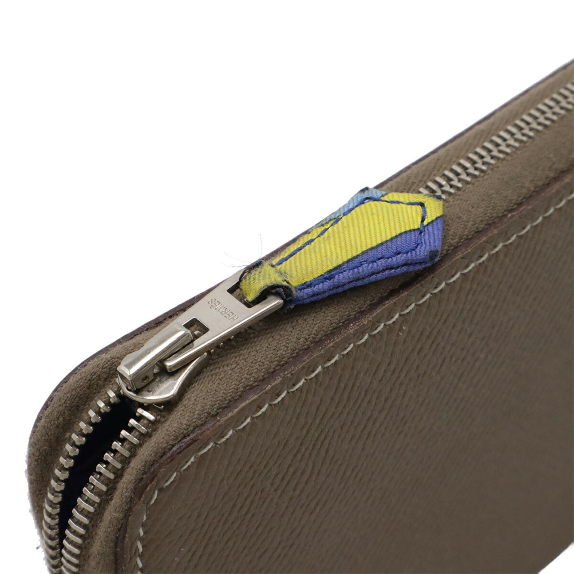 Hermes HERMES Azap Long Silk In Round Wallet, Veau Epsom Leather, Etoupe Greige, □H Stamp Size ONE SIZE - 5 Thumbnail