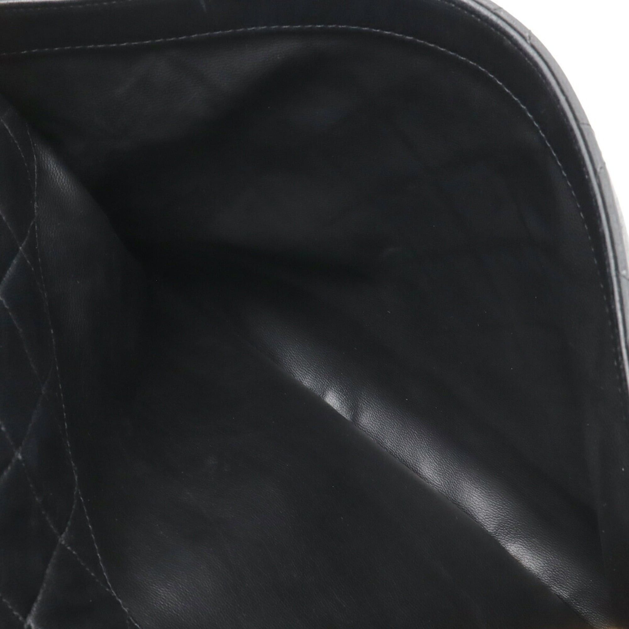 Chanel CHANEL Matelassé Coco Ball Chain Tote Bag, Shoulder Lambskin Leather, Black Size ONE SIZE - 10 Thumbnail