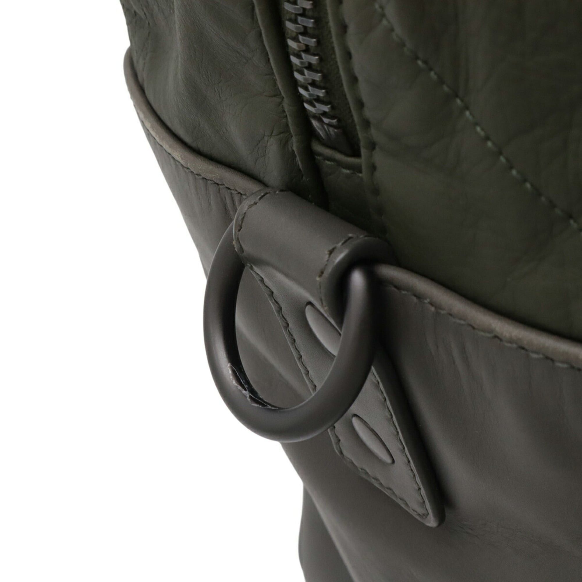Bottega Veneta Bottega Veneta Shoulder Bag Handbag Leather Khaki Green Size ONE SIZE - 7 Thumbnail