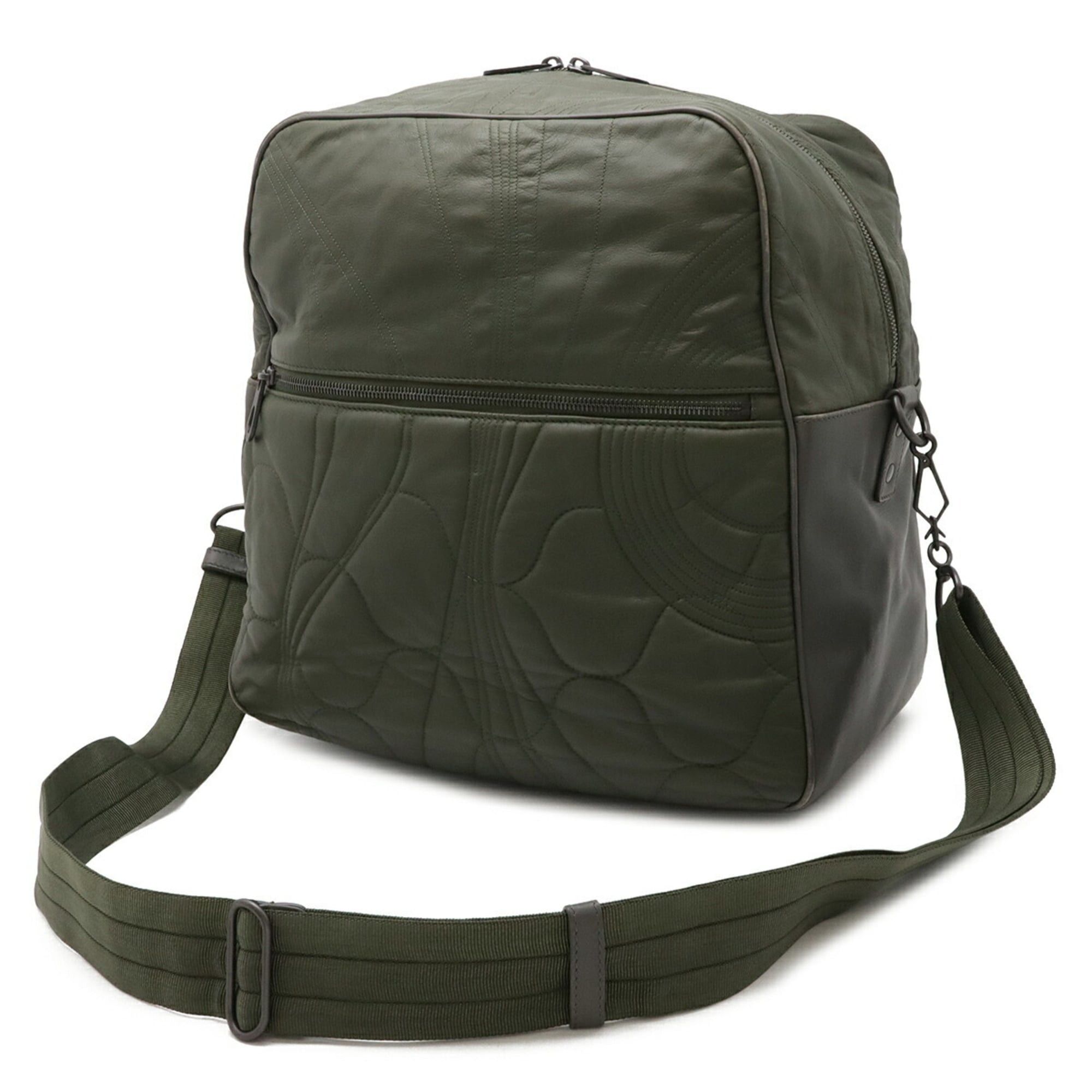 Bottega Veneta Bottega Veneta Shoulder Bag Handbag Leather Khaki Green Size ONE SIZE - 3 Thumbnail