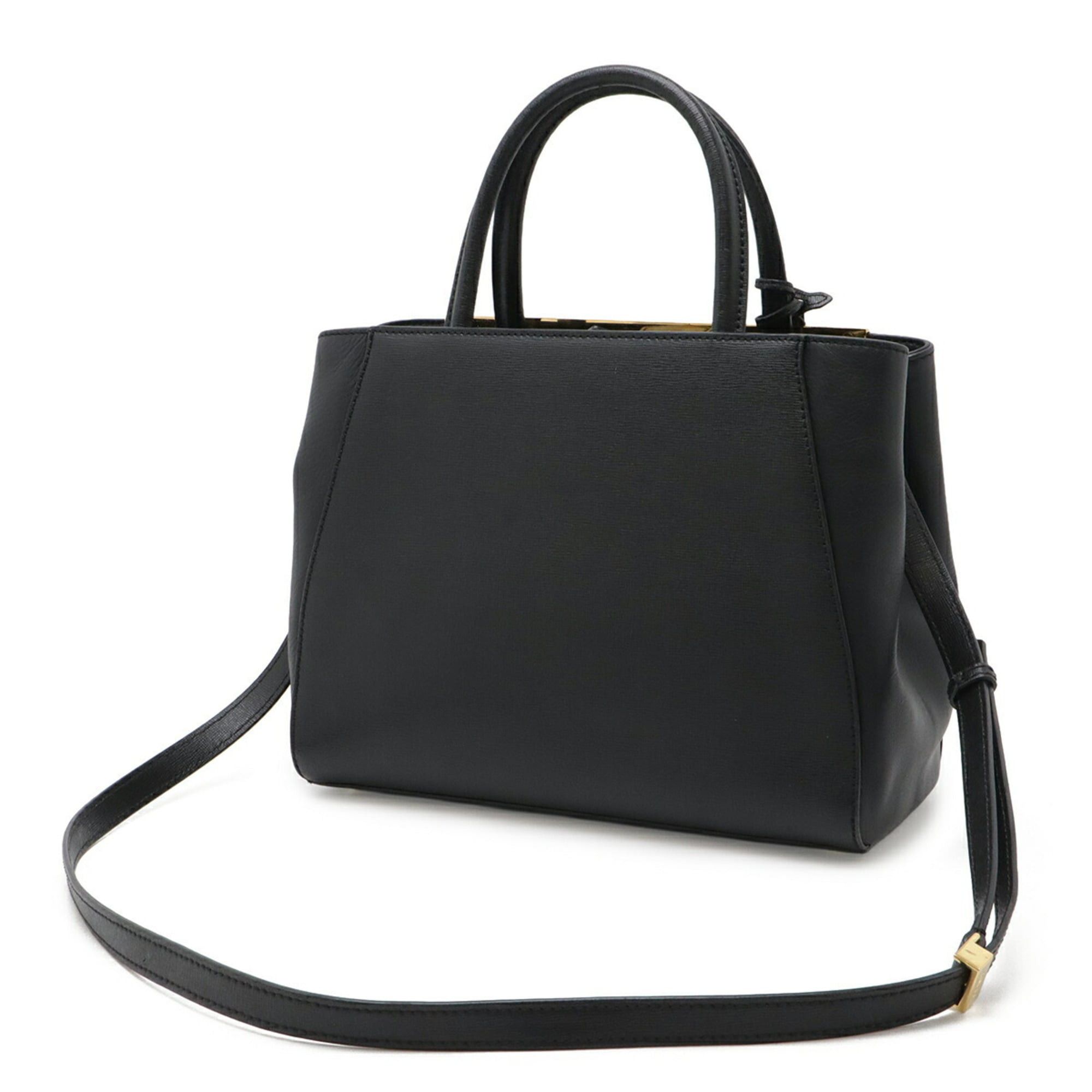 Fendi FENDI Petite 2Jours handbag, tote bag, shoulder leather, black, 8BH253 Size ONE SIZE - 3 Thumbnail